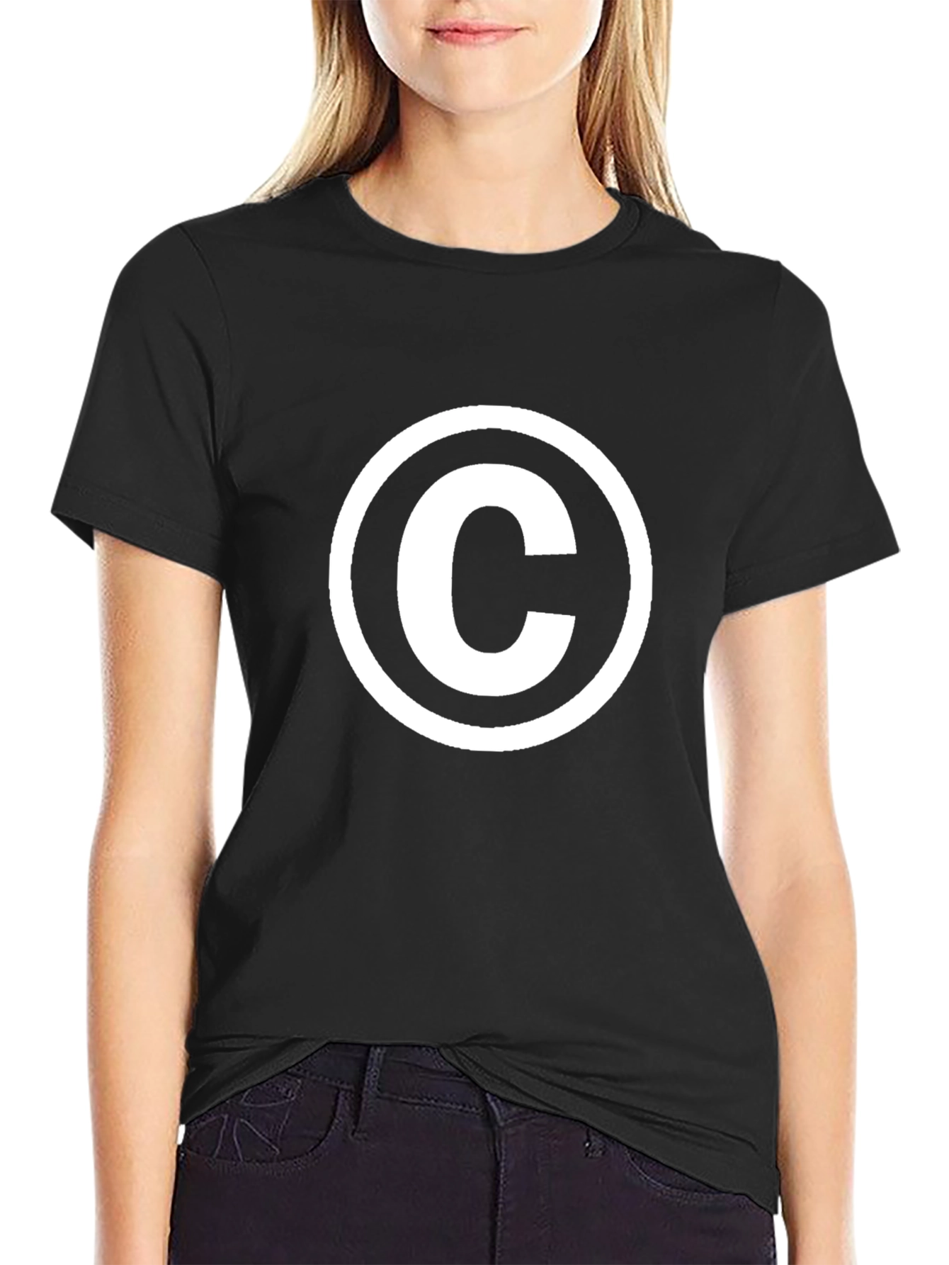 Copyright Symbol Black T-Shirt