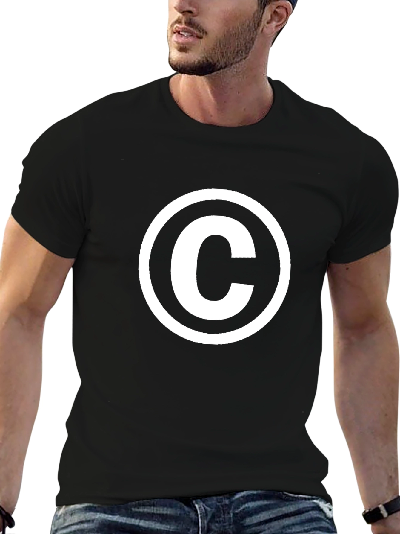 Copyright Symbol Black T-Shirt
