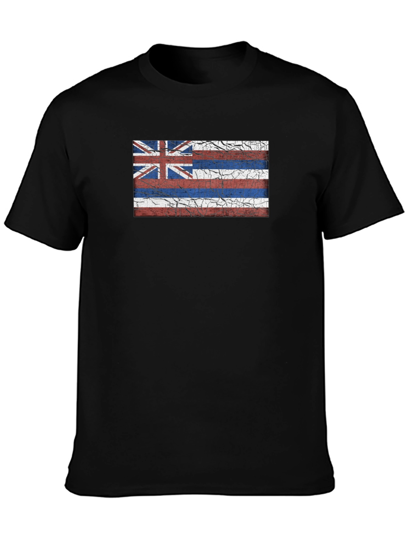 Hawaii Flag Graphic Tee - Black