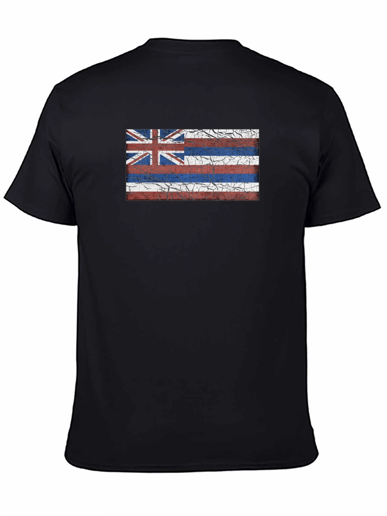 Hawaii Flag Graphic Tee - Black