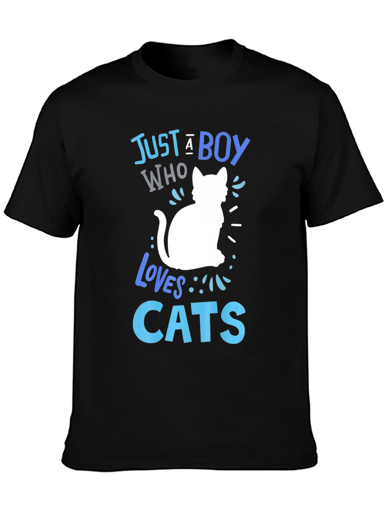Just a Boy Who Loves Cats Graphic T-Shirt