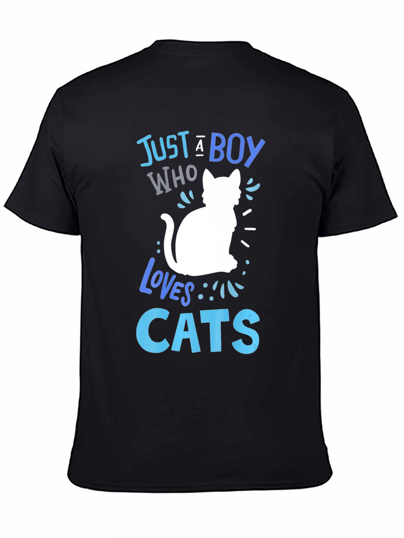 Just a Boy Who Loves Cats Graphic T-Shirt