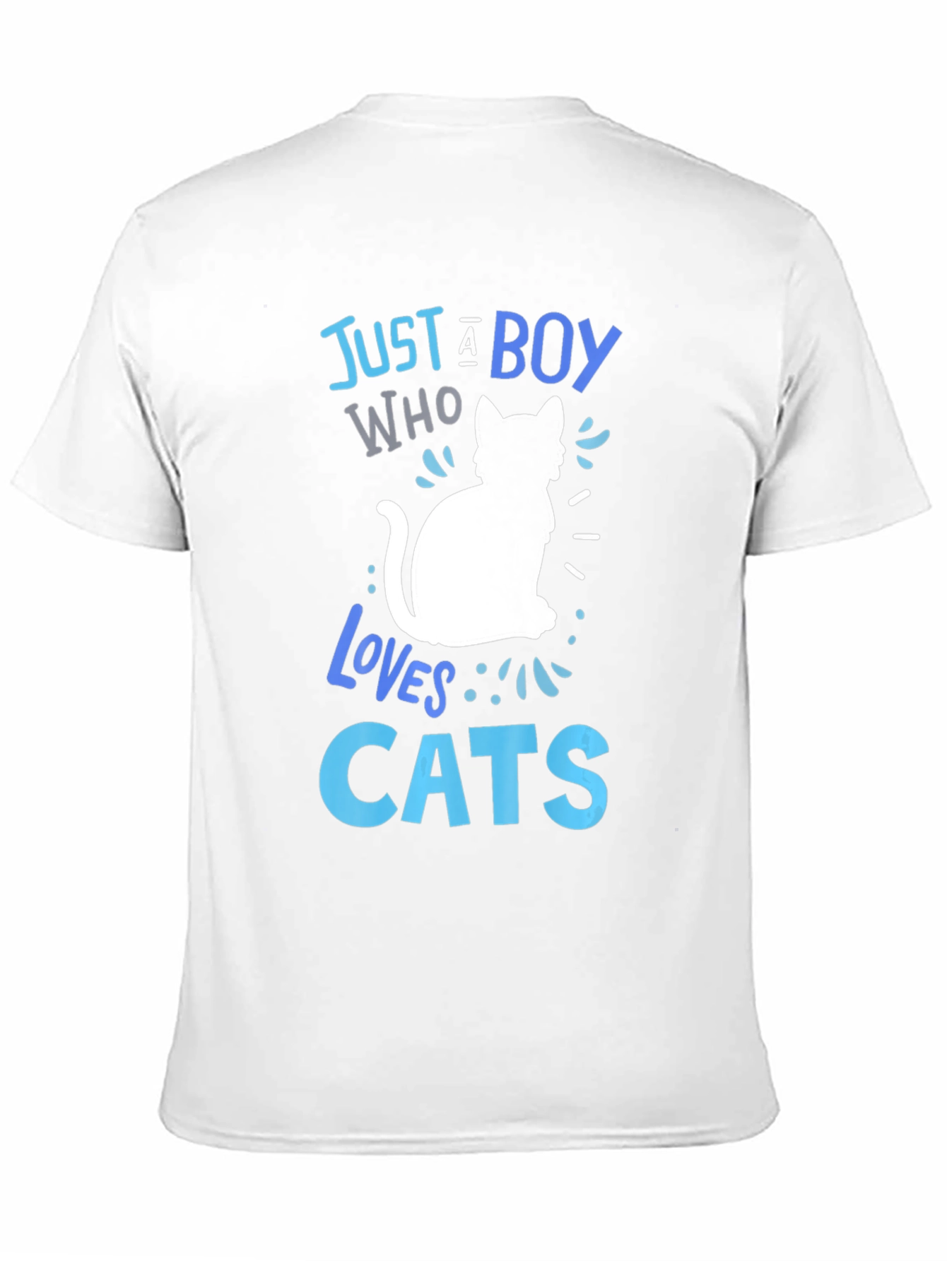 Just a Boy Who Loves Cats Graphic T-Shirt
