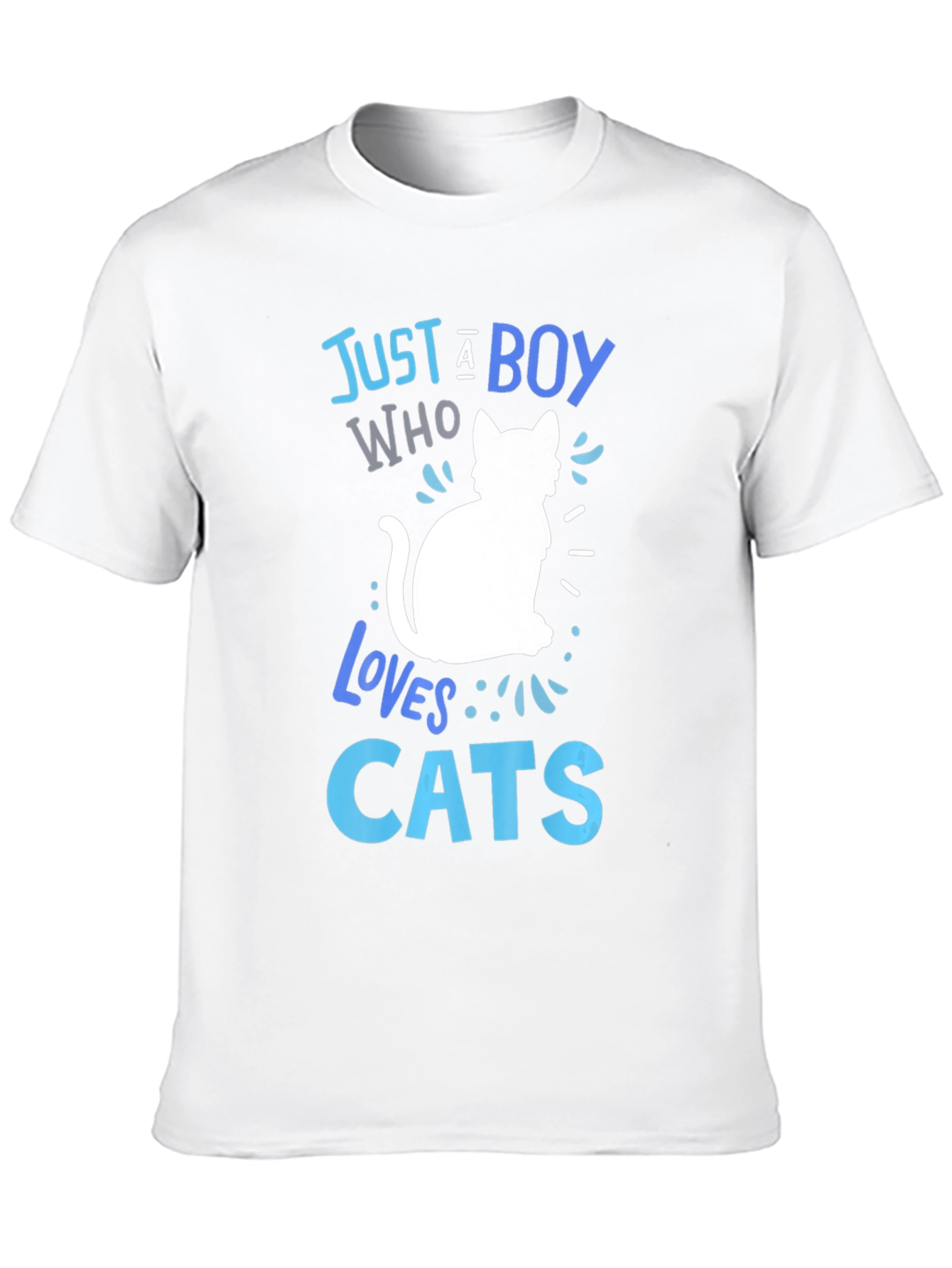 Just a Boy Who Loves Cats Graphic T-Shirt