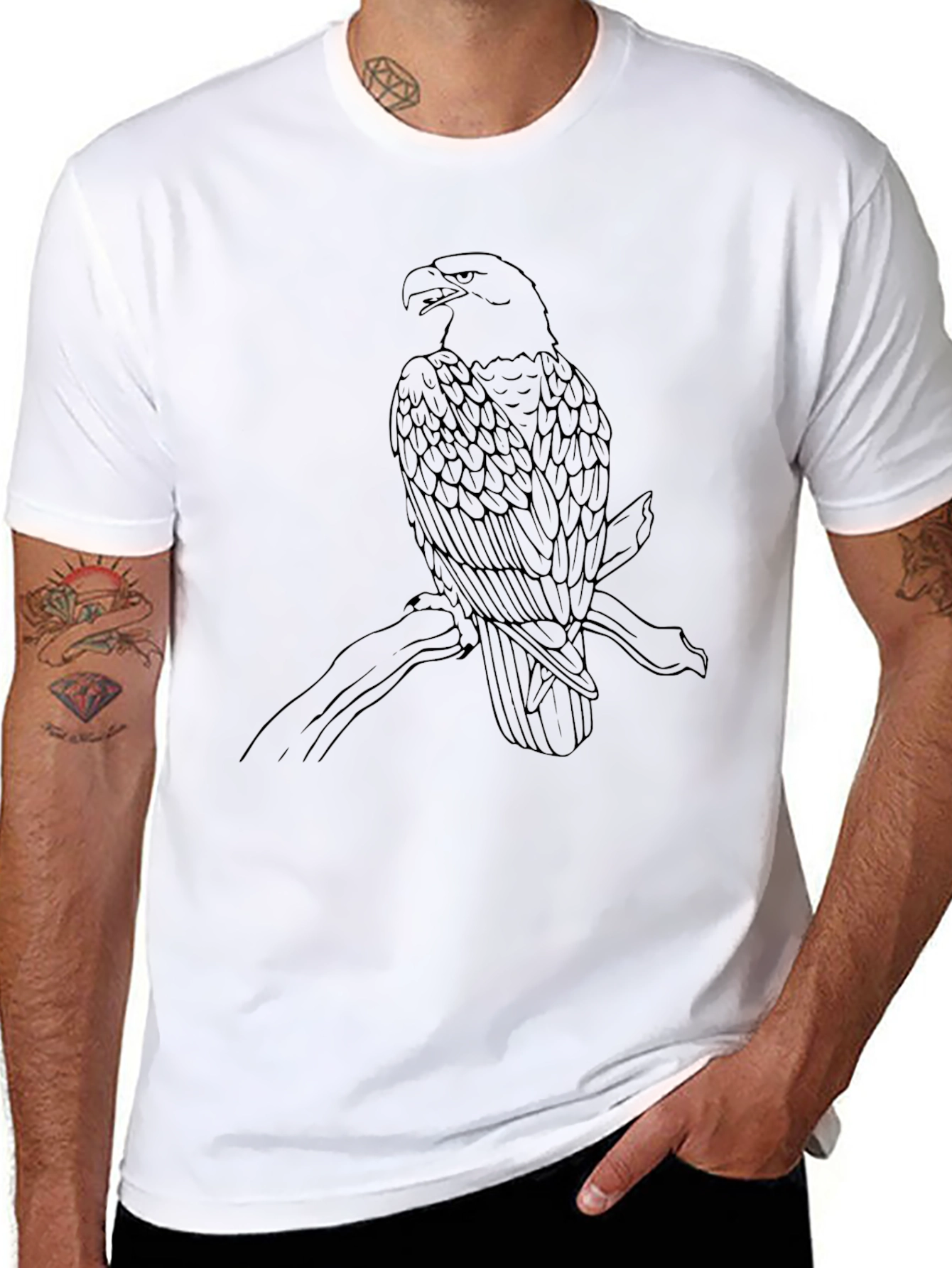 Eagle Graphic Tee - Black