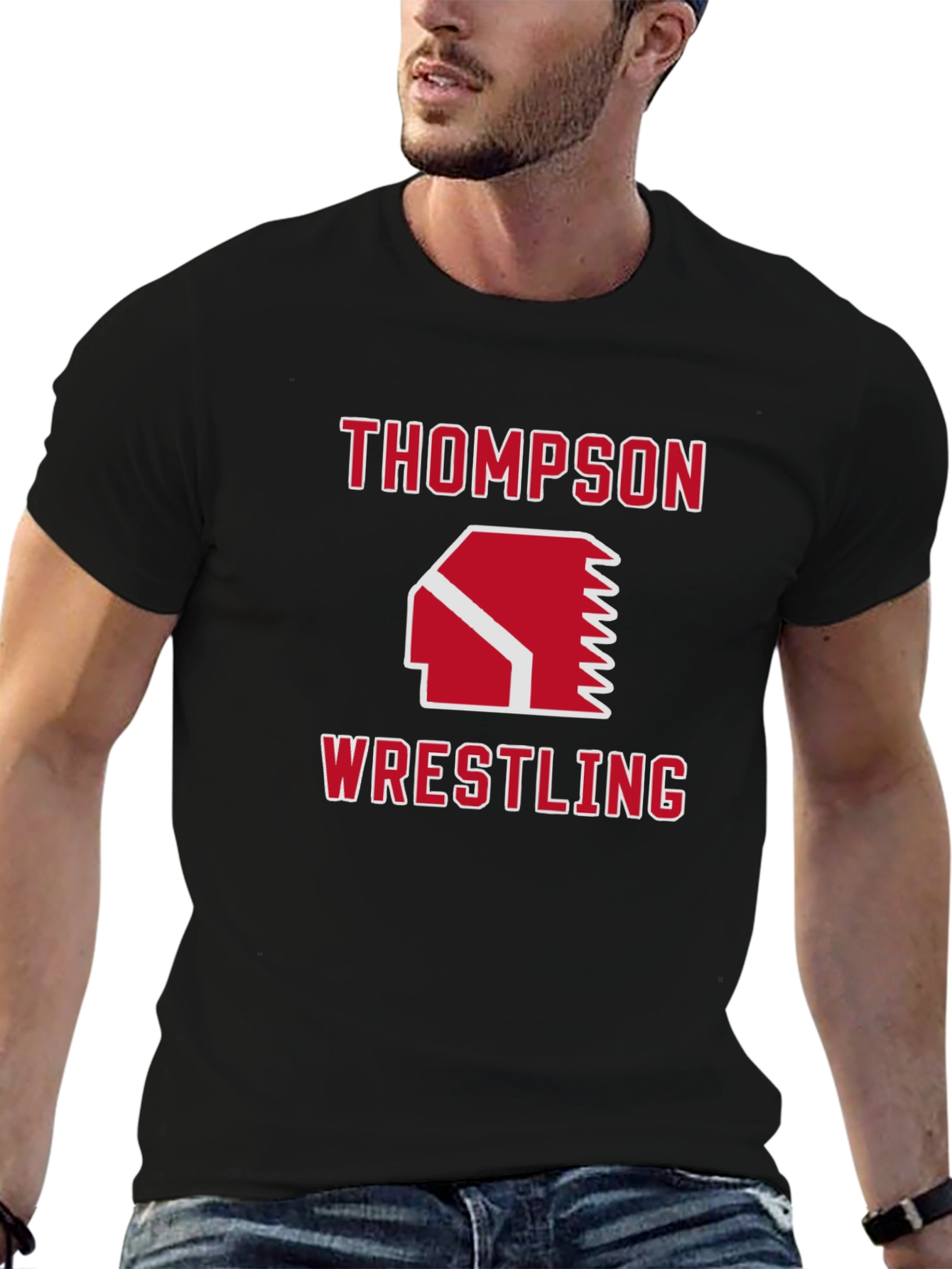 Thompson Wrestling Black T-Shirt