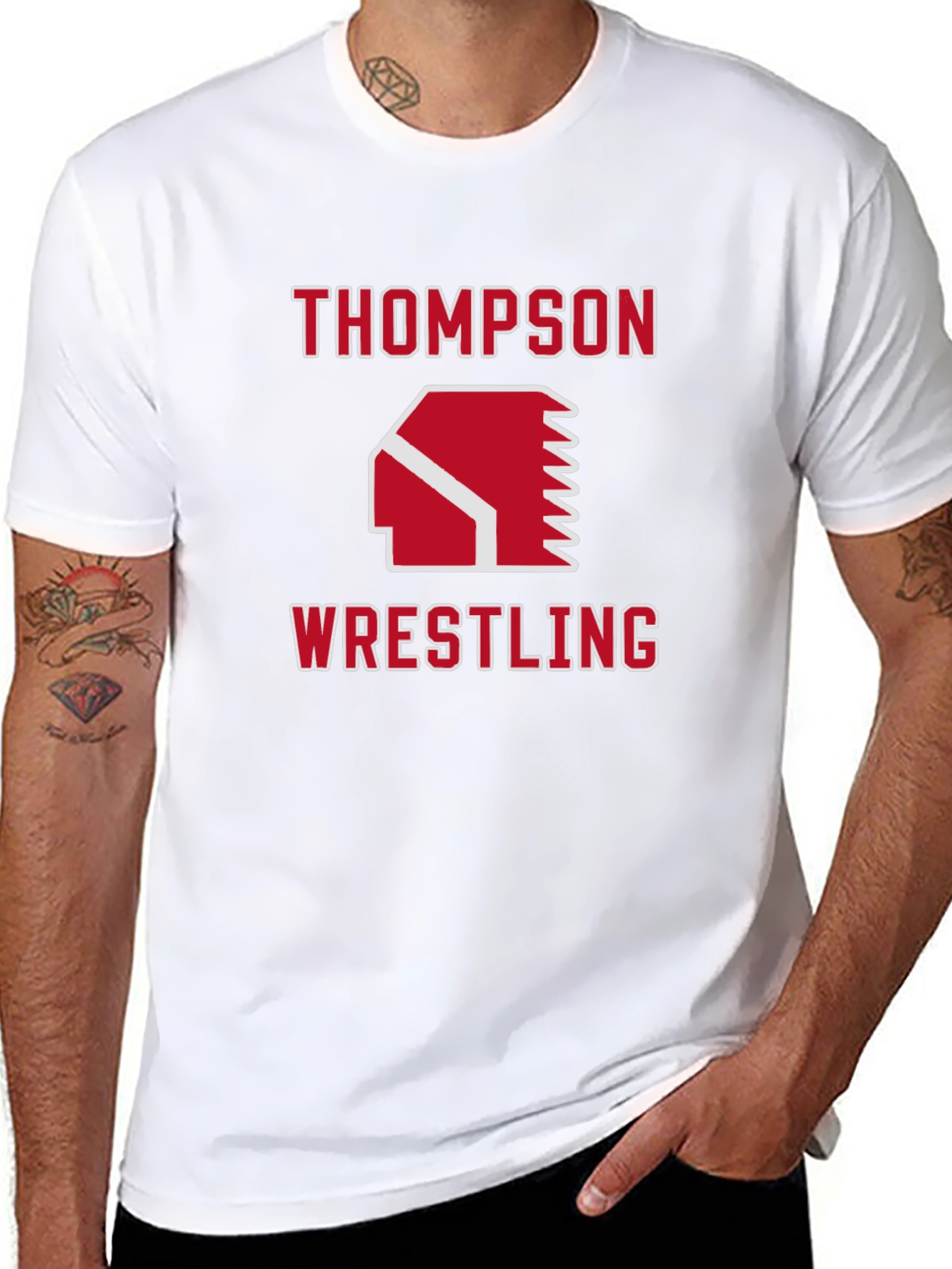 Thompson Wrestling Black T-Shirt