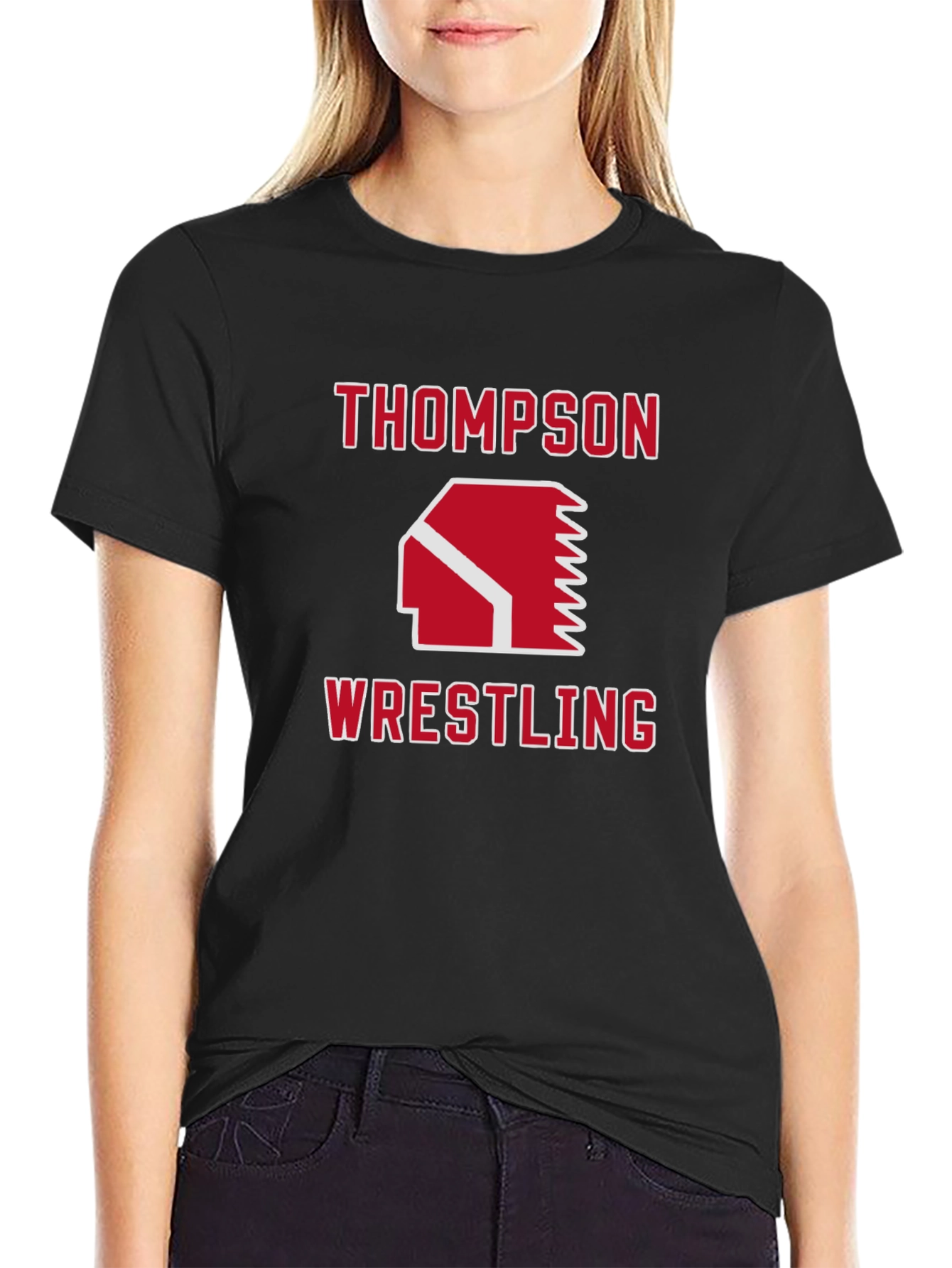 Thompson Wrestling Black T-Shirt