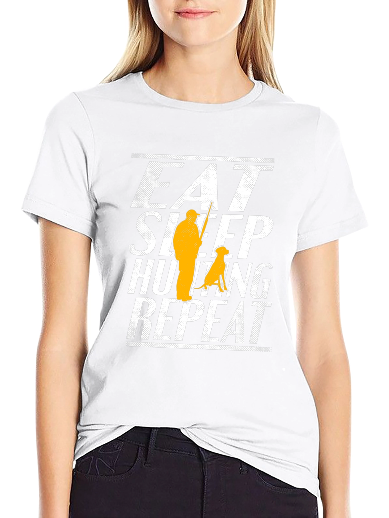 Eat Sleep Hunting Repeat Mens T-Shirt