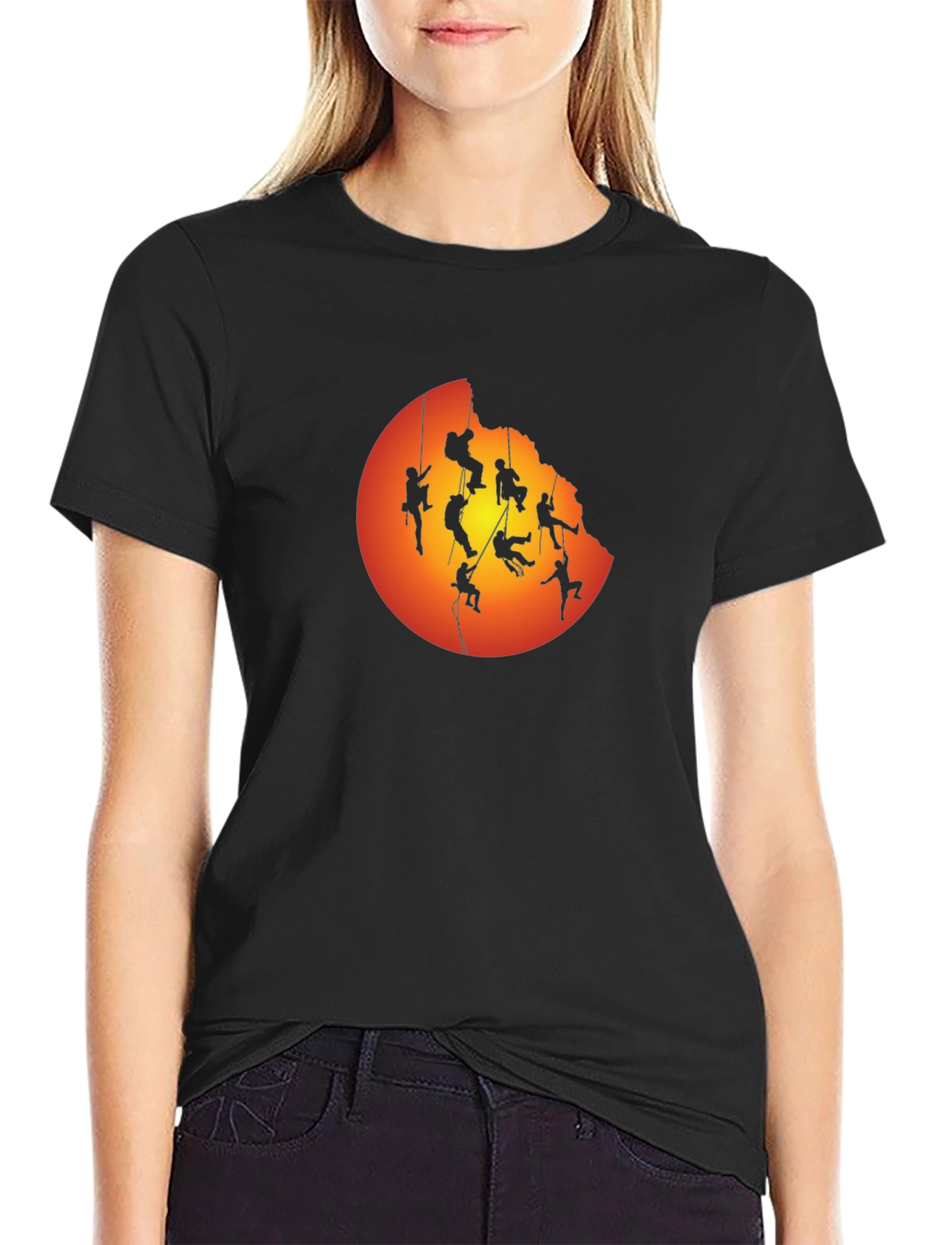 Silhouette Climber Graphic T-Shirt - Adventure Ready