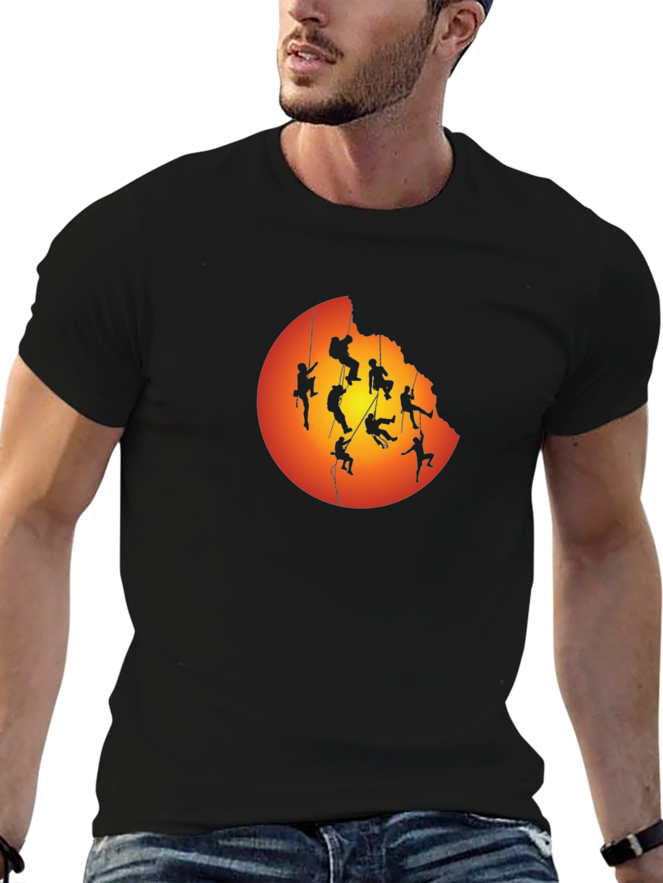 Silhouette Climber Graphic T-Shirt - Adventure Ready