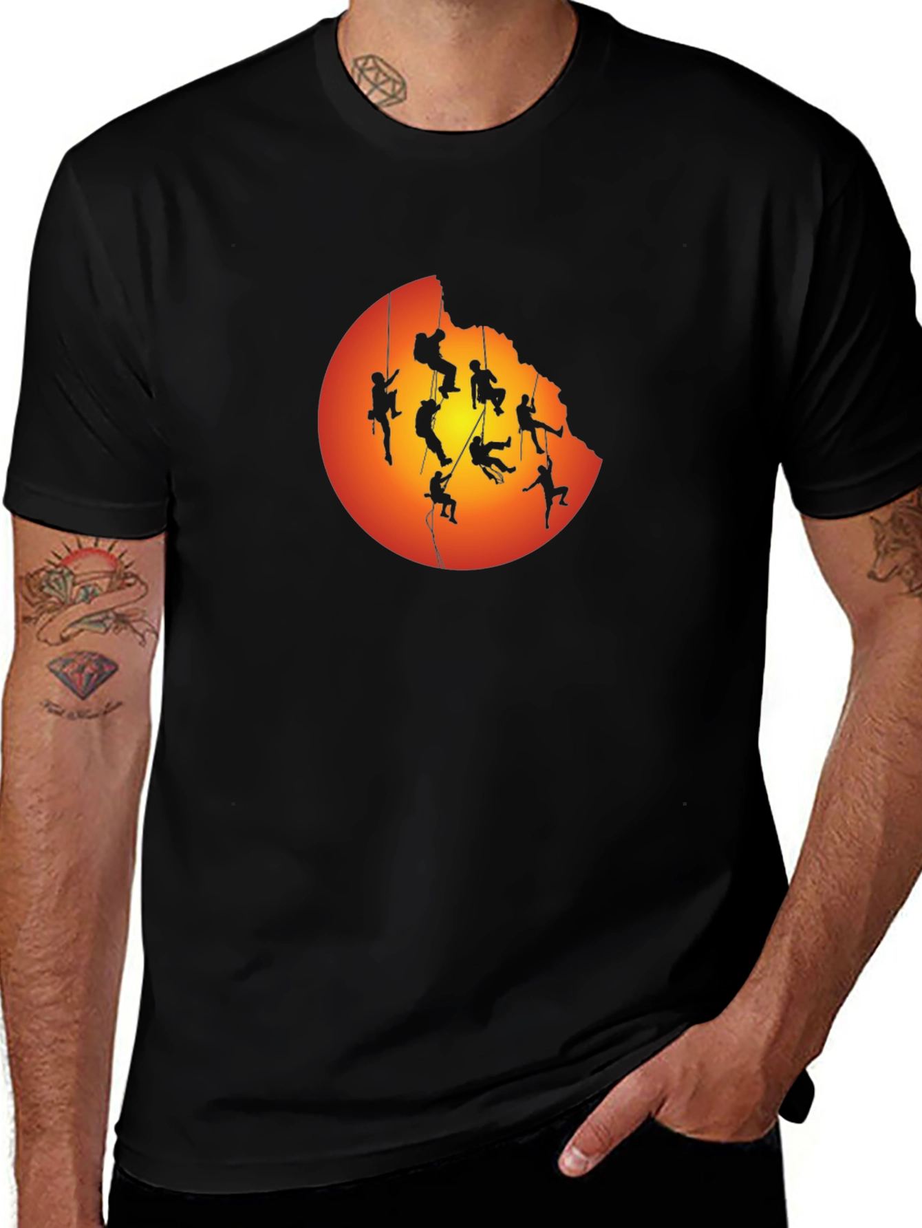 Silhouette Climber Graphic T-Shirt - Adventure Ready