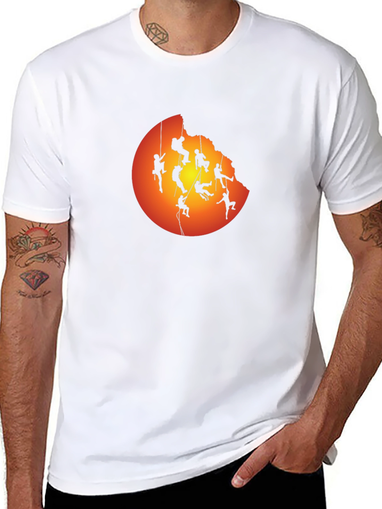 Silhouette Climber Graphic T-Shirt - Adventure Ready