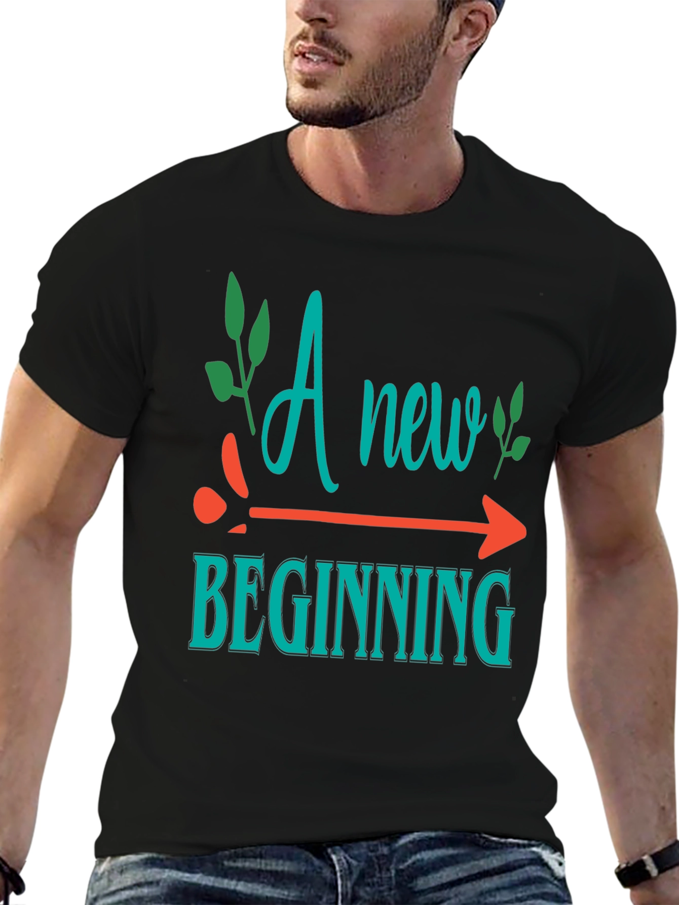 New Beginning Graphic Tee - Motivational Shirt