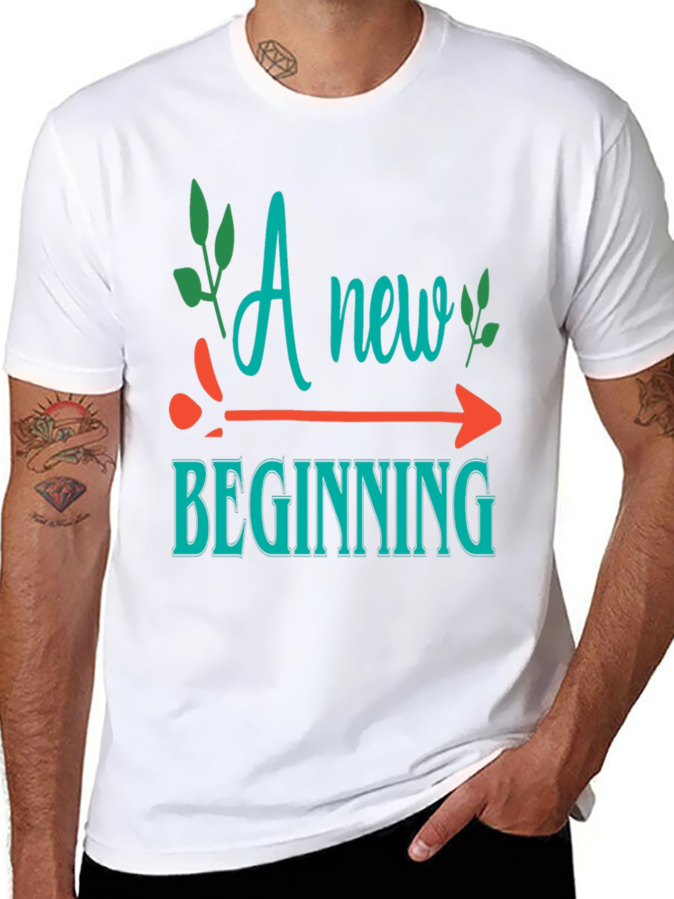 New Beginning Graphic Tee - Motivational Shirt