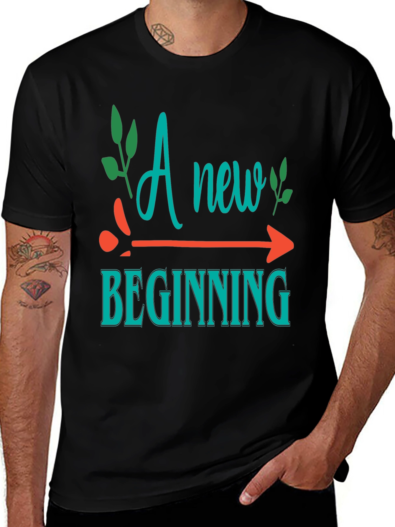New Beginning Graphic Tee - Motivational Shirt