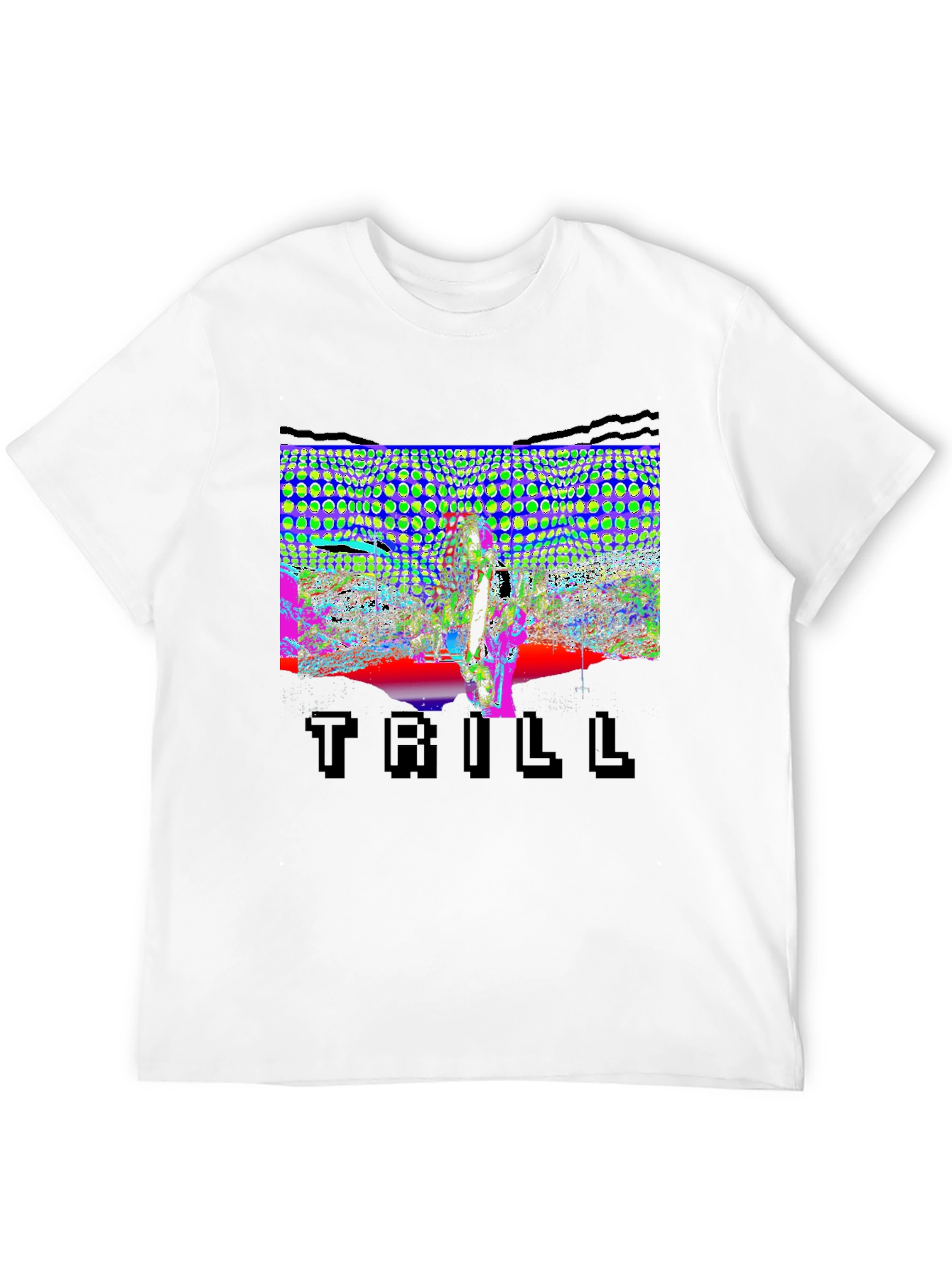 Trill Graphic Tee - Unique Design Black Cotton Shirt