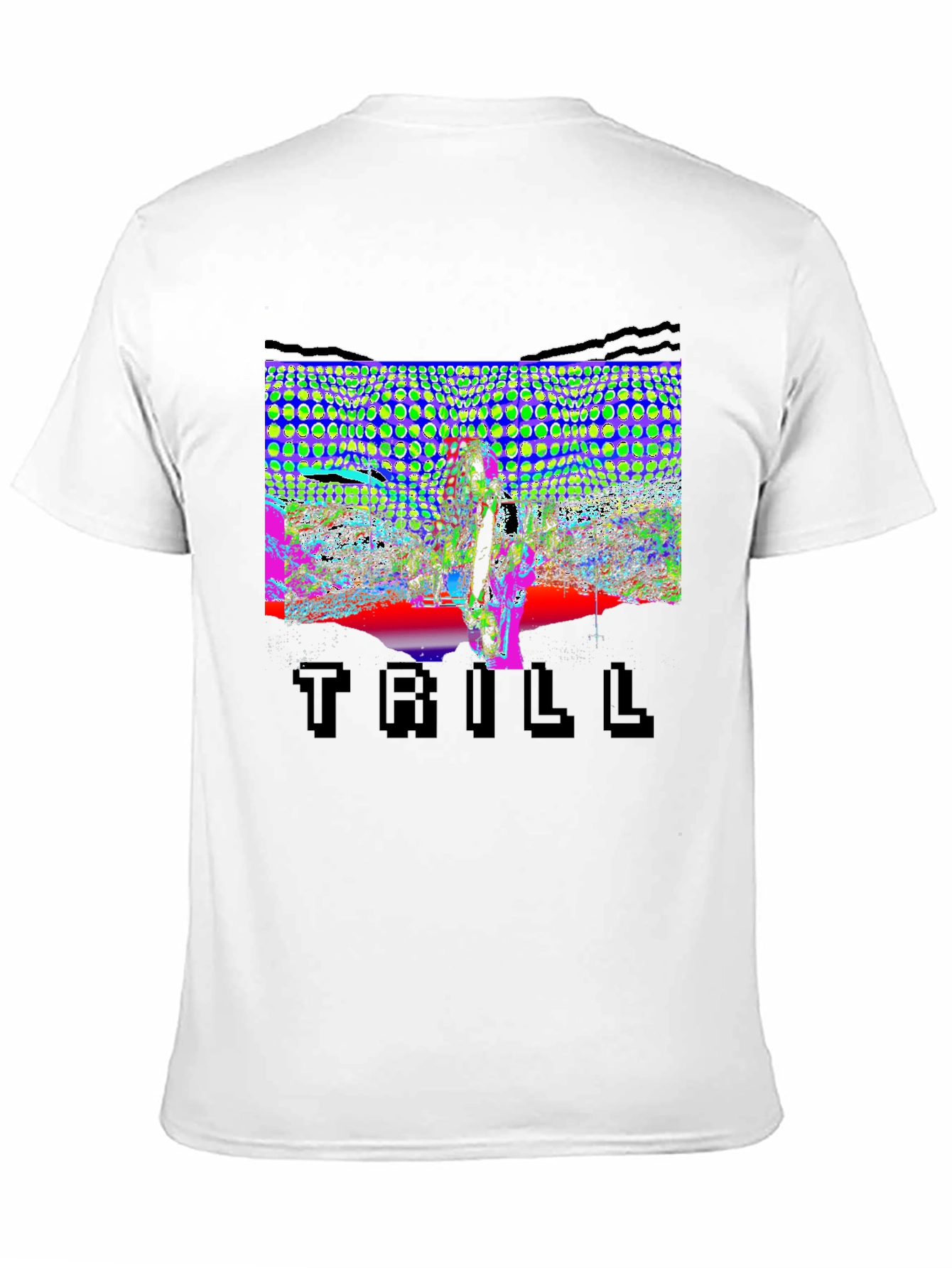 Trill Graphic Tee - Unique Design Black Cotton Shirt