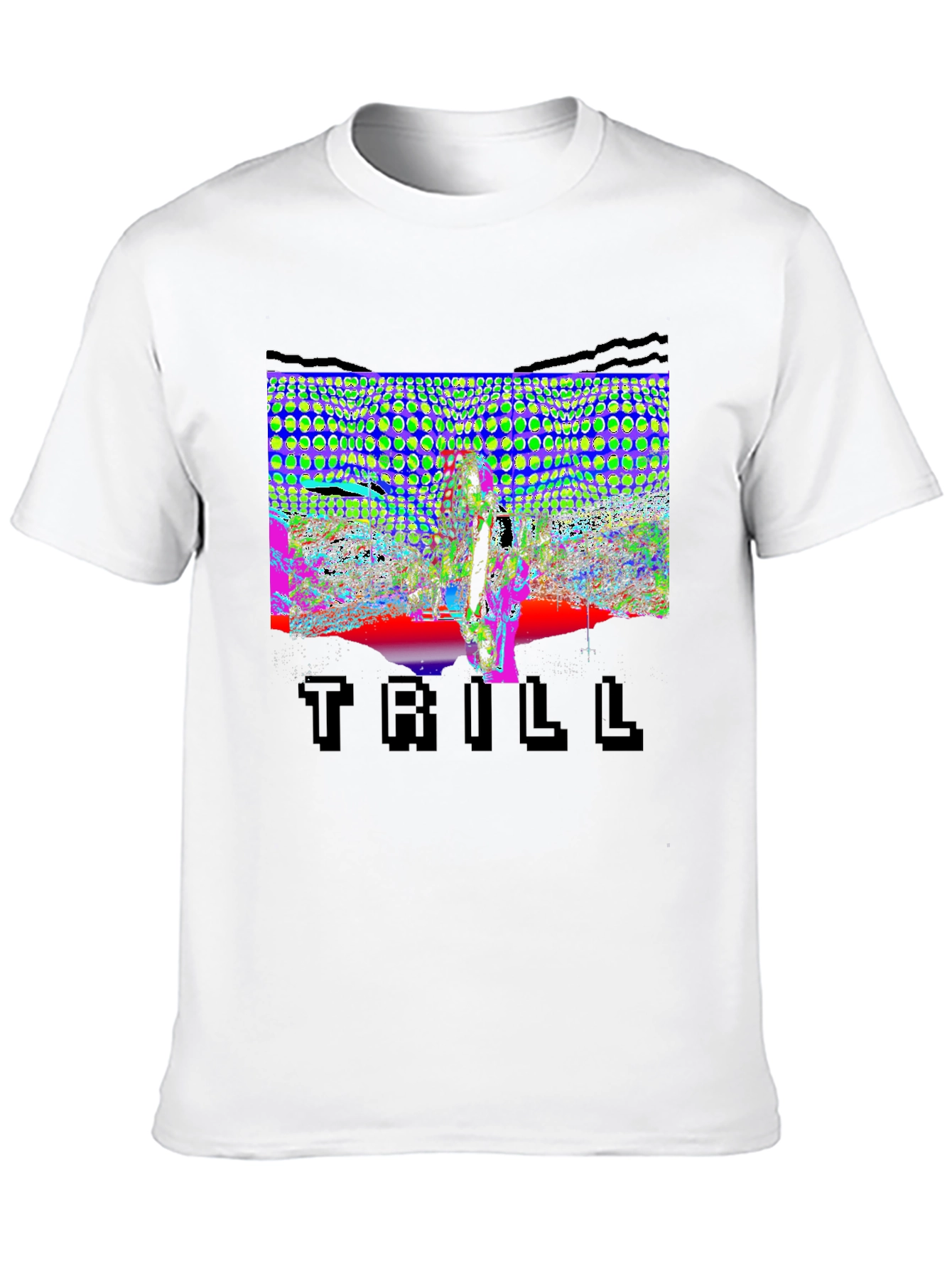 Trill Graphic Tee - Unique Design Black Cotton Shirt