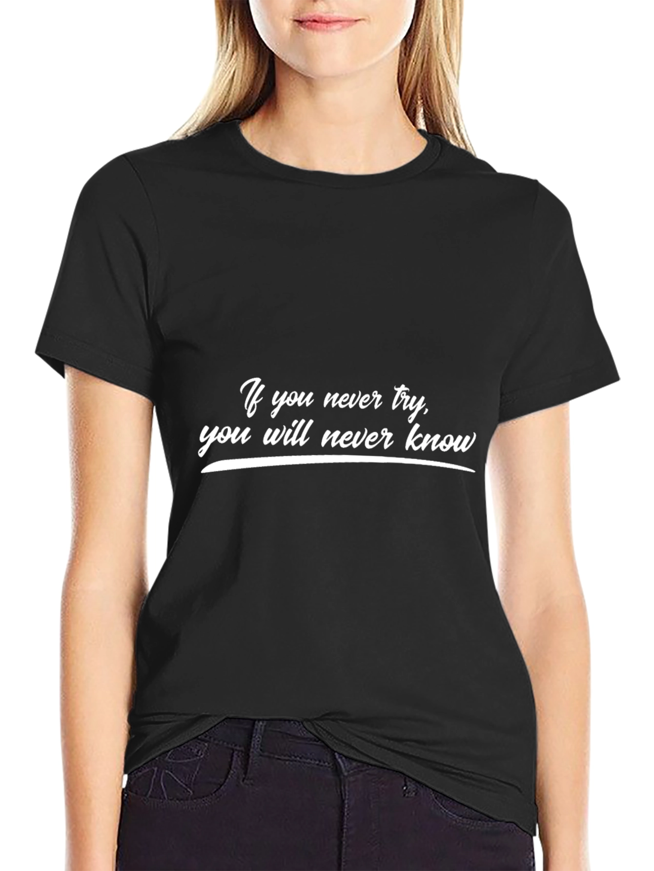 Inspirational Quote Black T-Shirt