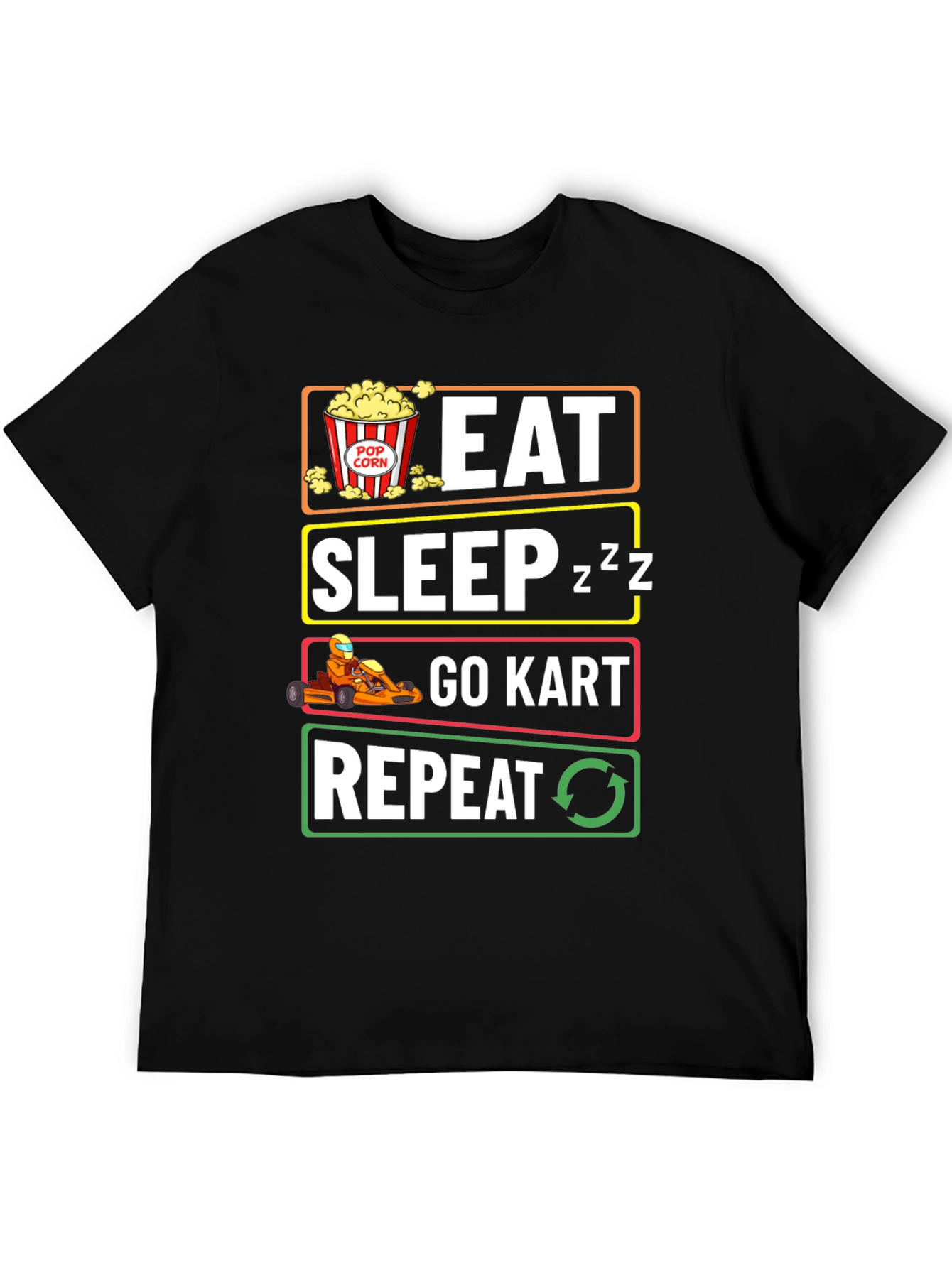 Eat Sleep Go-Kart Repeat T-Shirt