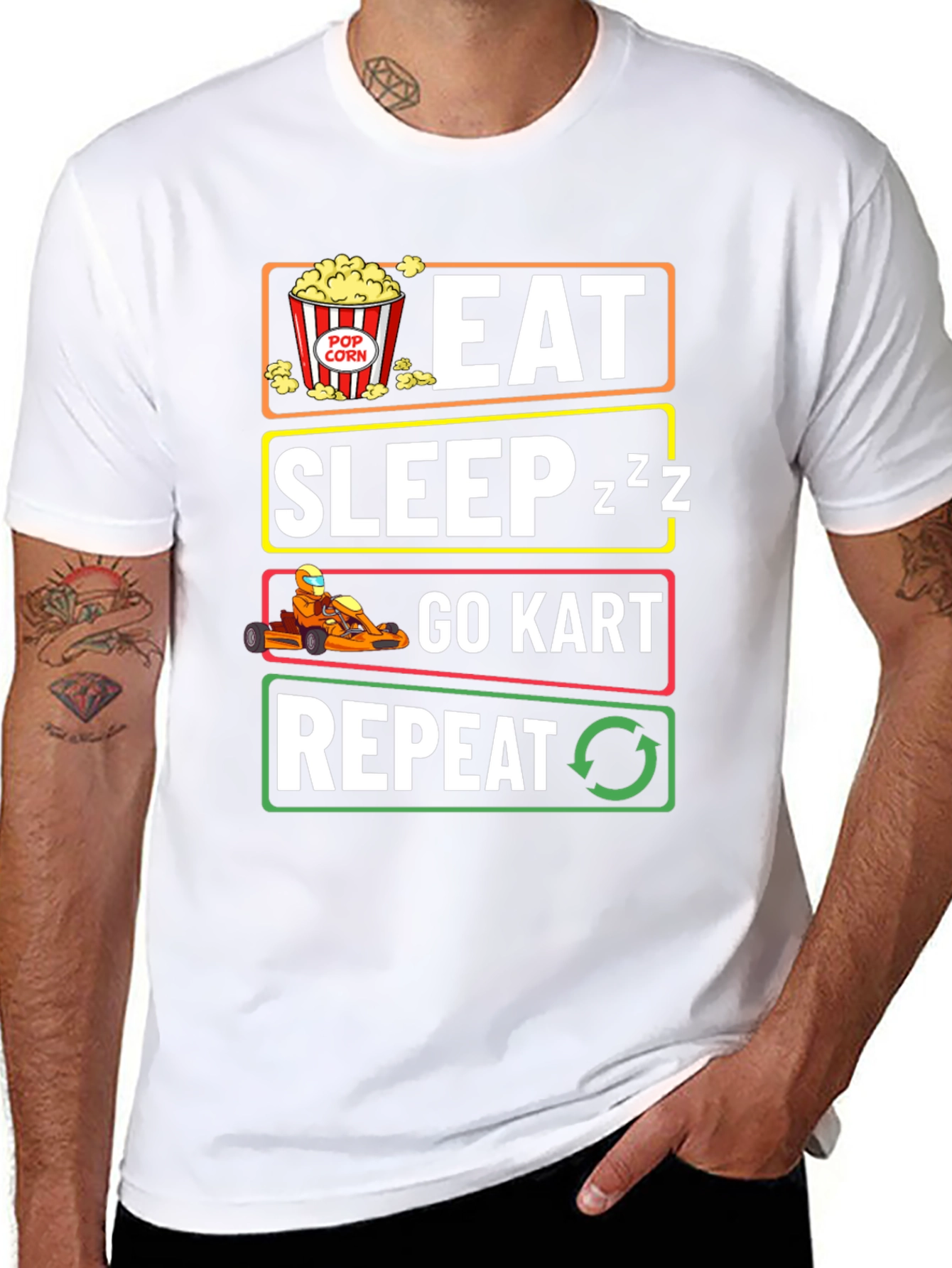 Eat Sleep Go-Kart Repeat T-Shirt