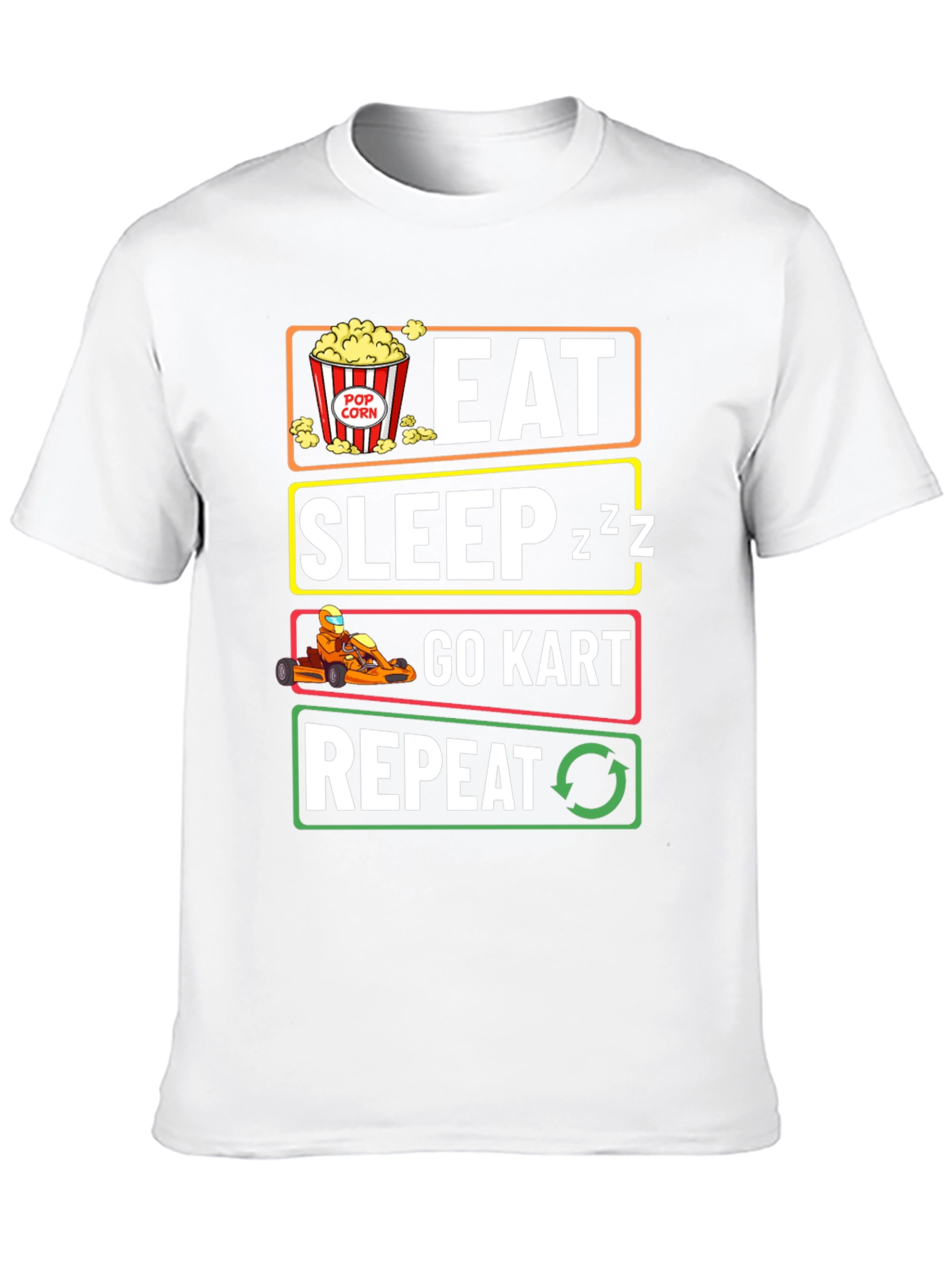 Eat Sleep Go-Kart Repeat T-Shirt