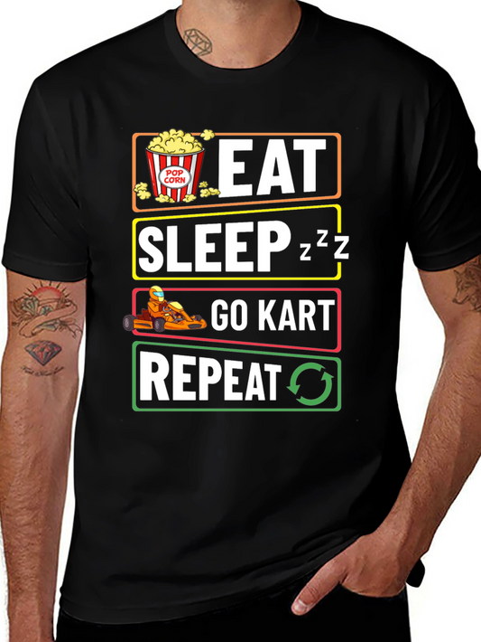 Eat Sleep Go-Kart Repeat T-Shirt