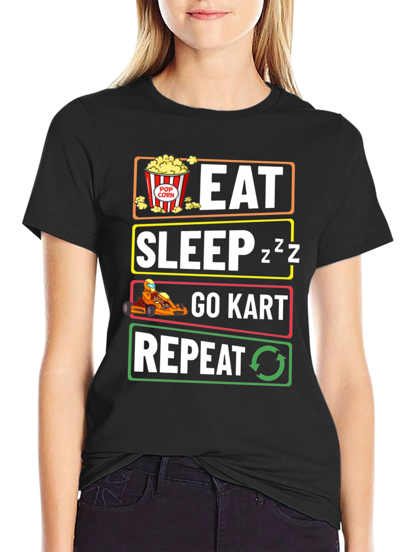 Eat Sleep Go-Kart Repeat T-Shirt