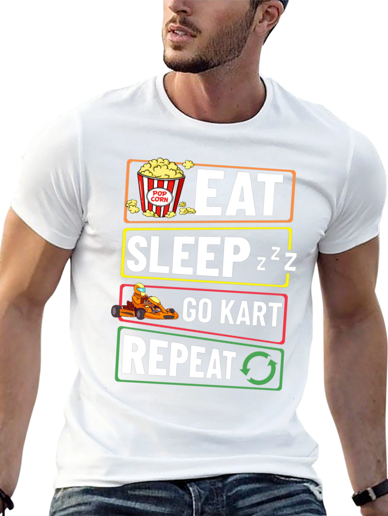 Eat Sleep Go-Kart Repeat T-Shirt