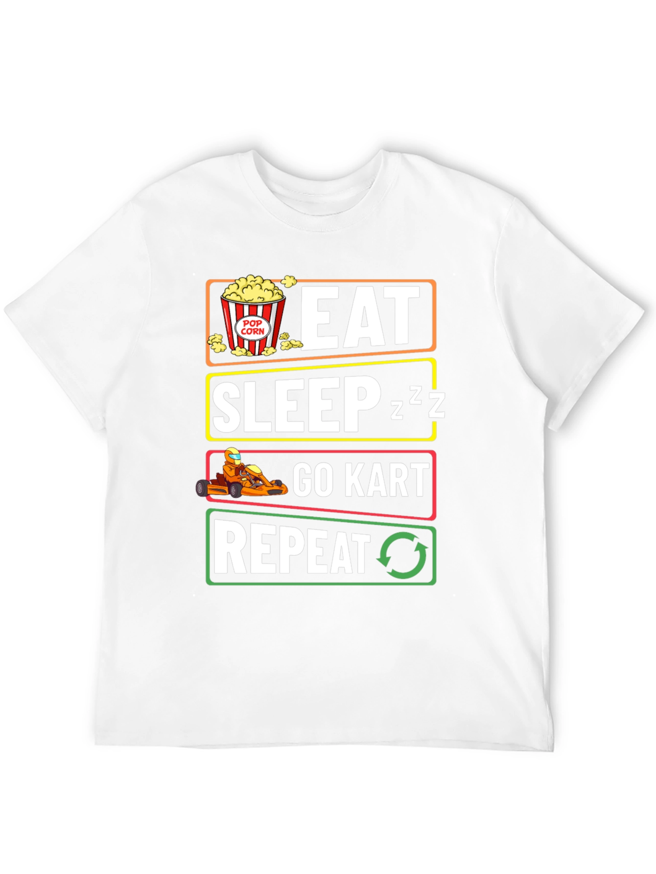 Eat Sleep Go-Kart Repeat T-Shirt