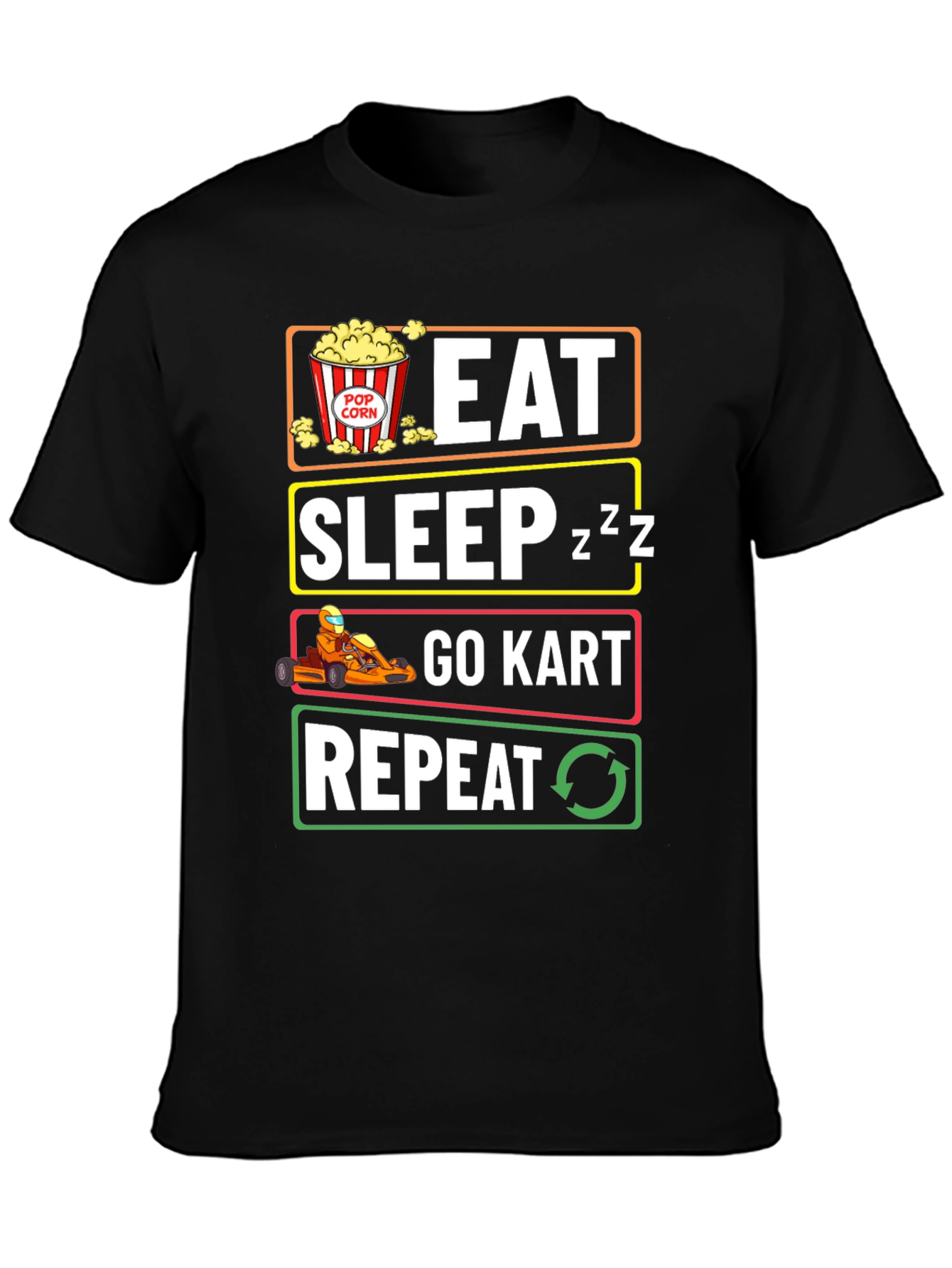 Eat Sleep Go-Kart Repeat T-Shirt