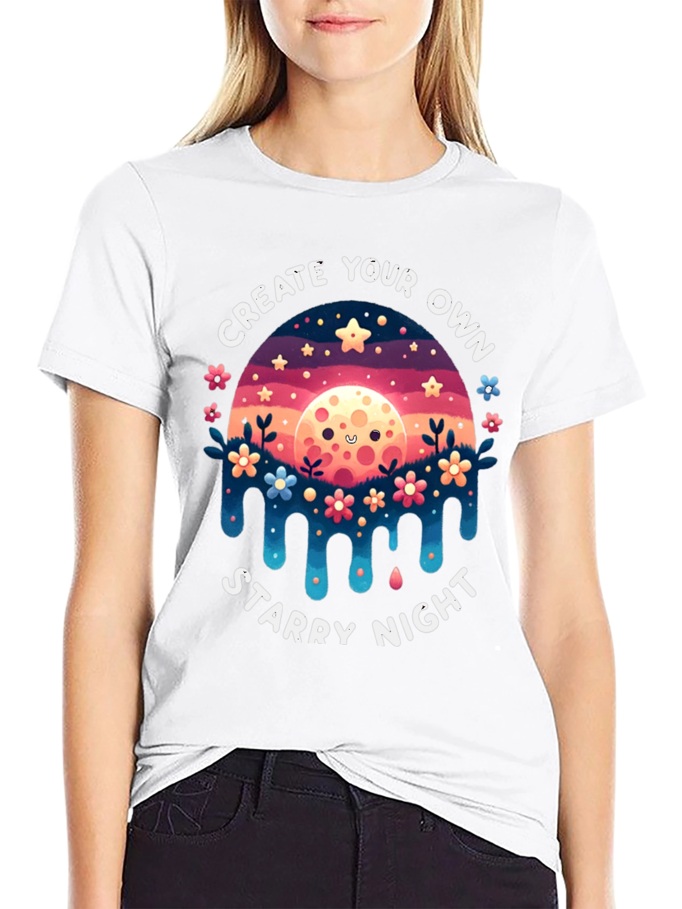 Create Your Own Starry Night Graphic Tee