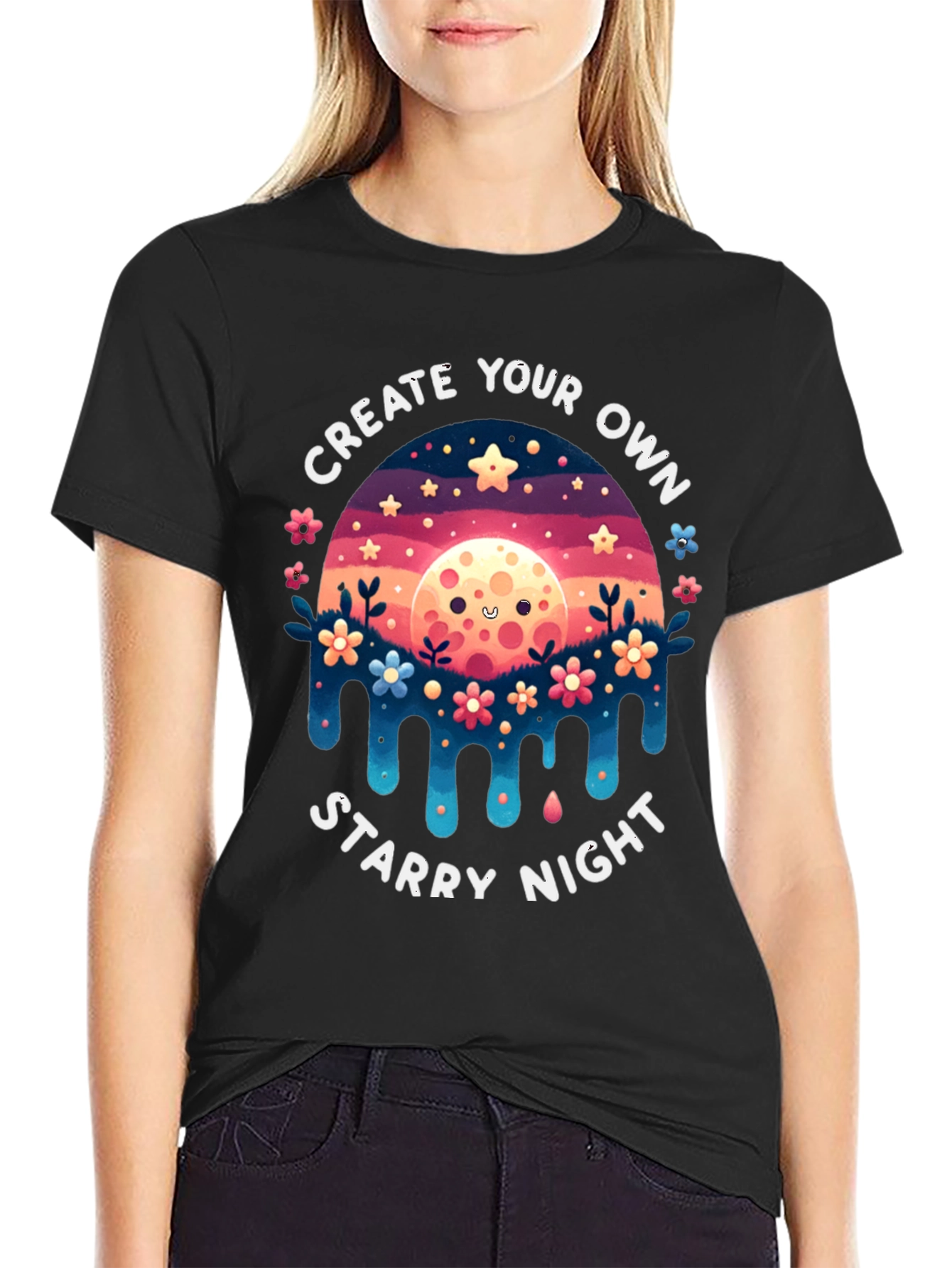 Create Your Own Starry Night Graphic Tee