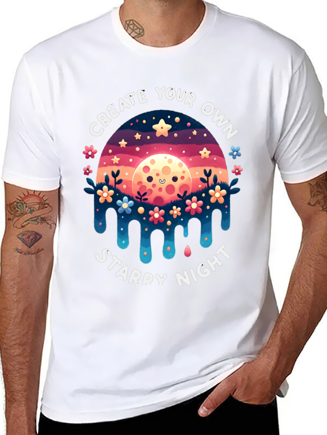 Create Your Own Starry Night Graphic Tee