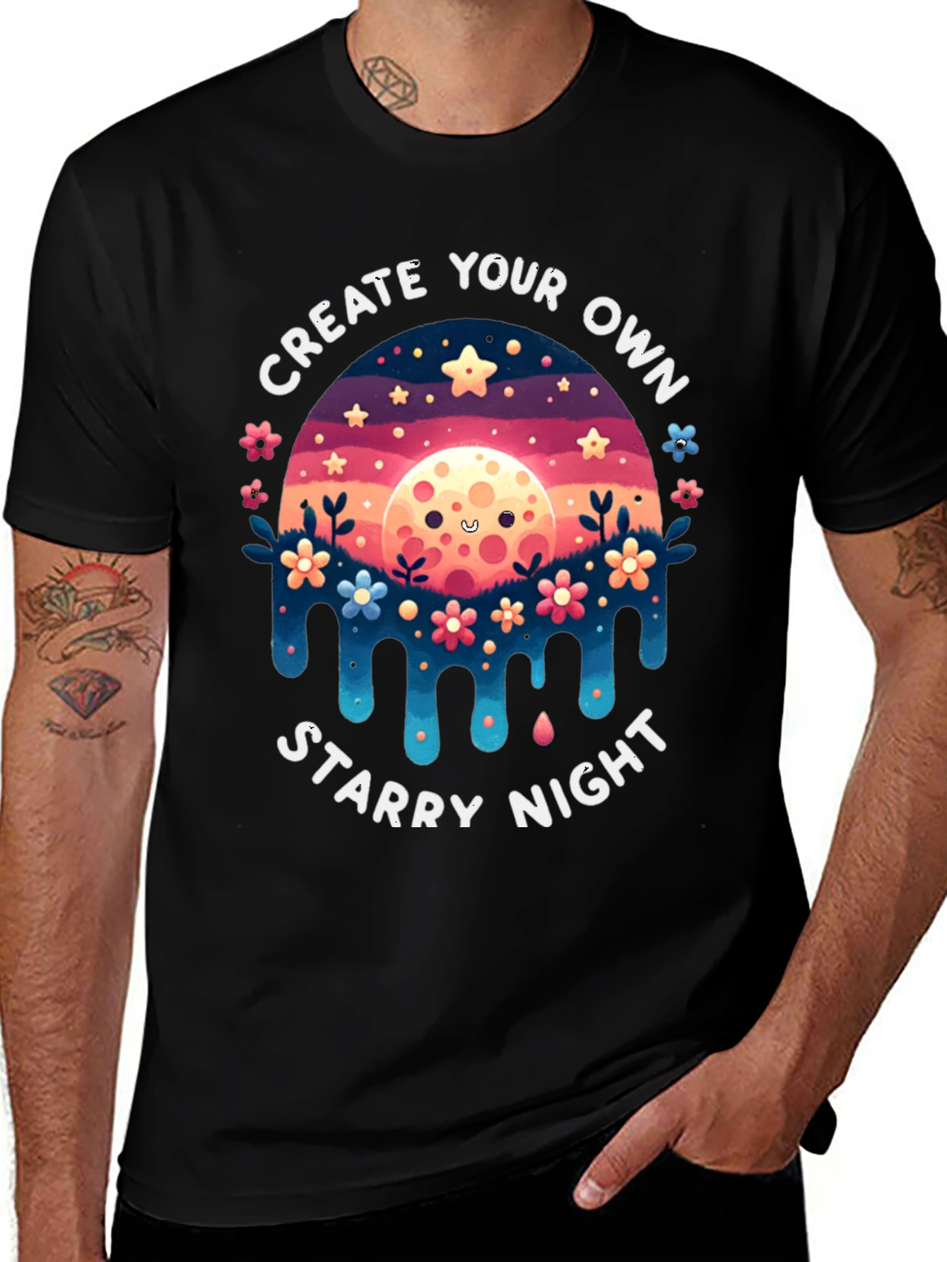 Create Your Own Starry Night Graphic Tee