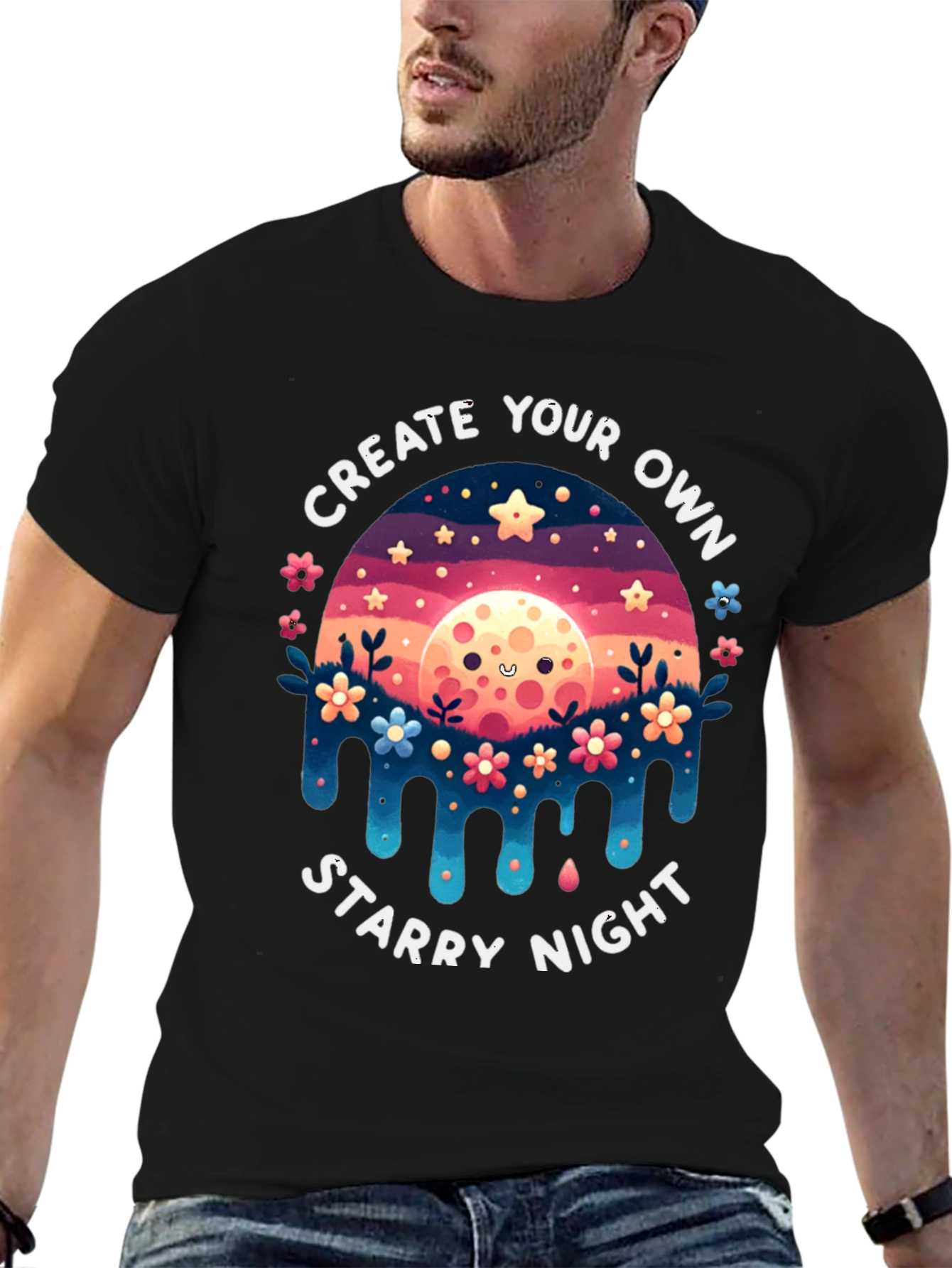 Create Your Own Starry Night Graphic Tee