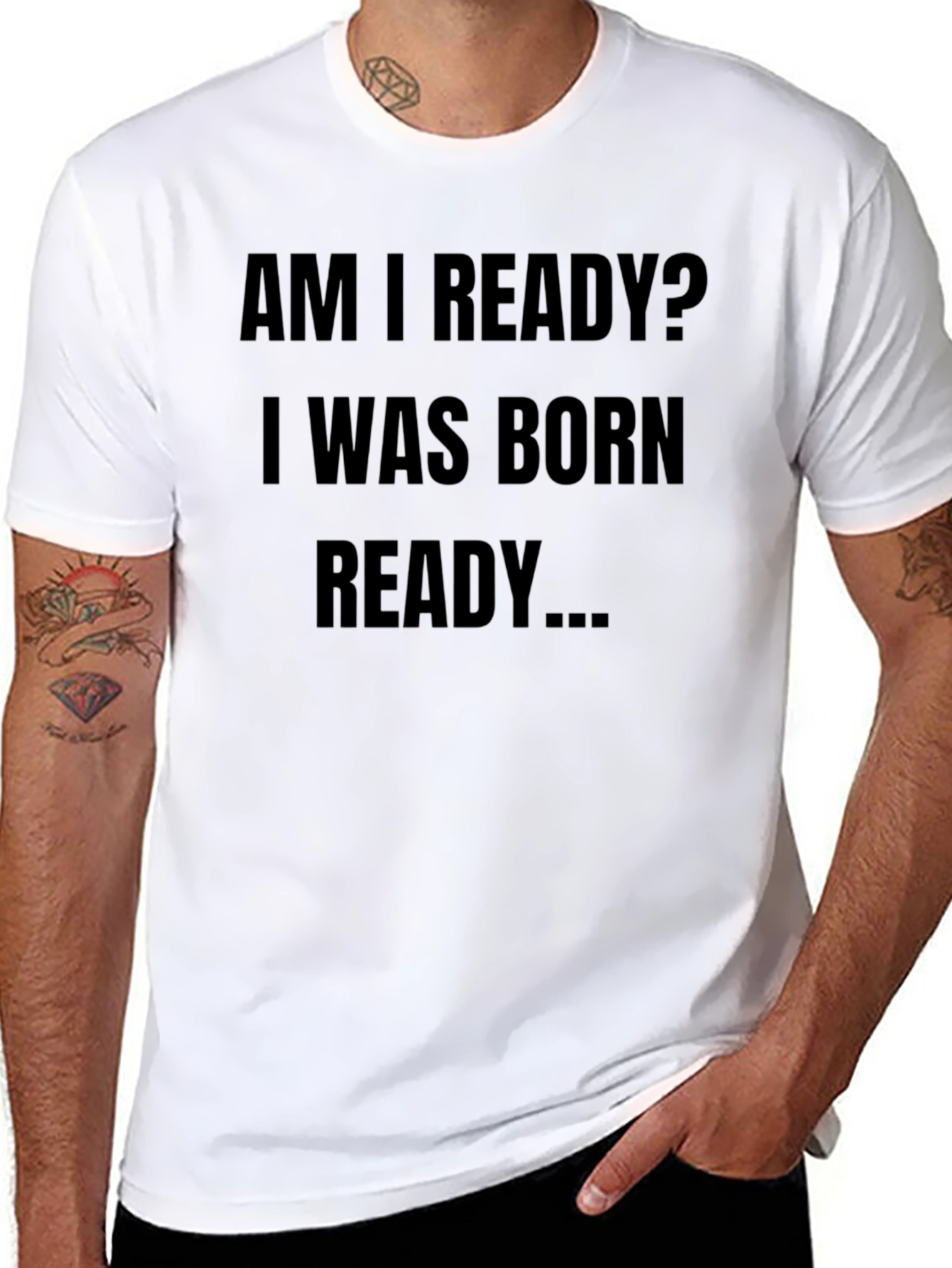 Born Ready Graphic Tee - Black Unisex Shirt