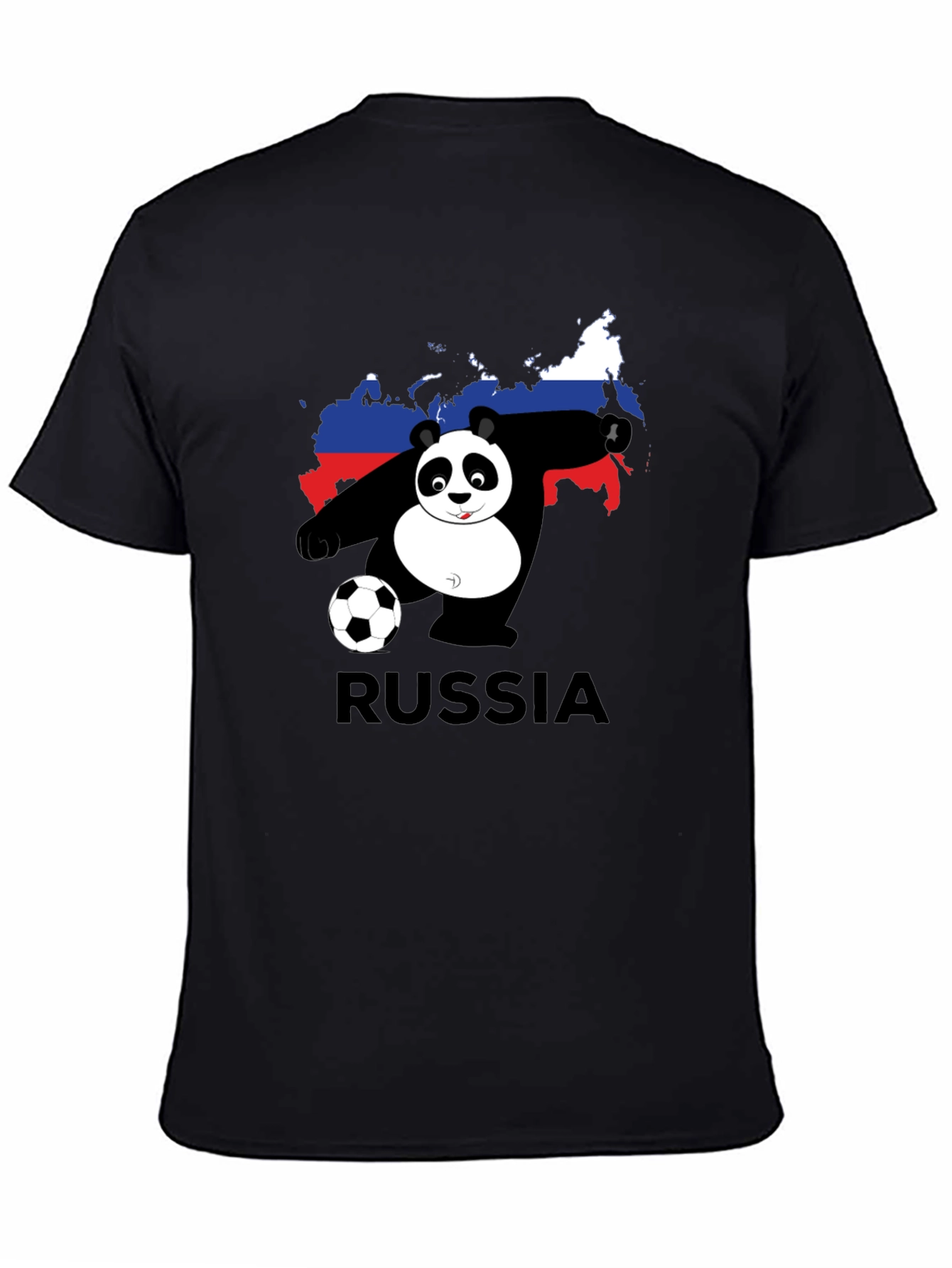 Russia Panda Soccer T-Shirt