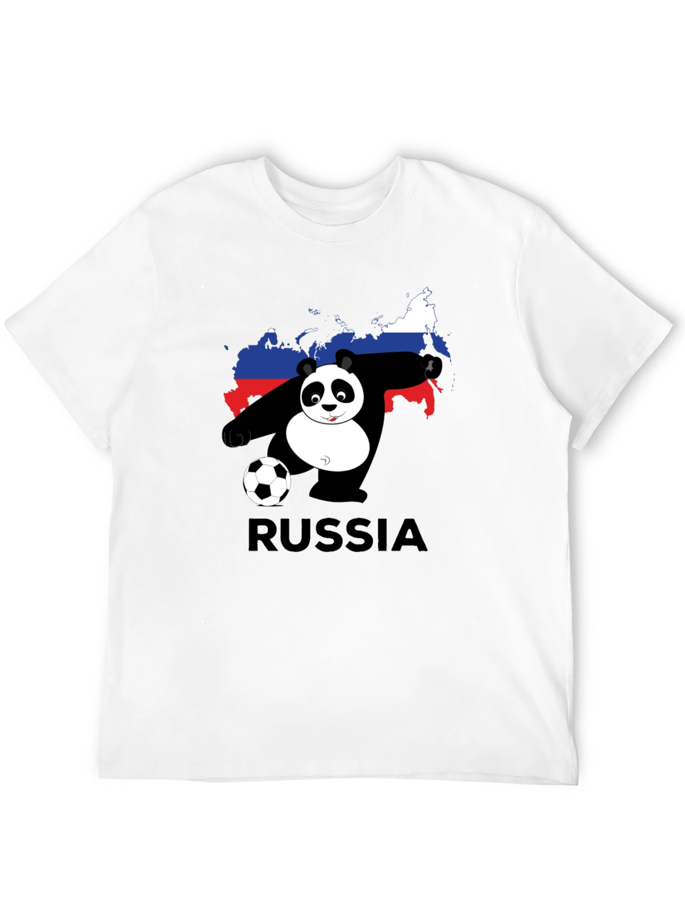Russia Panda Soccer T-Shirt