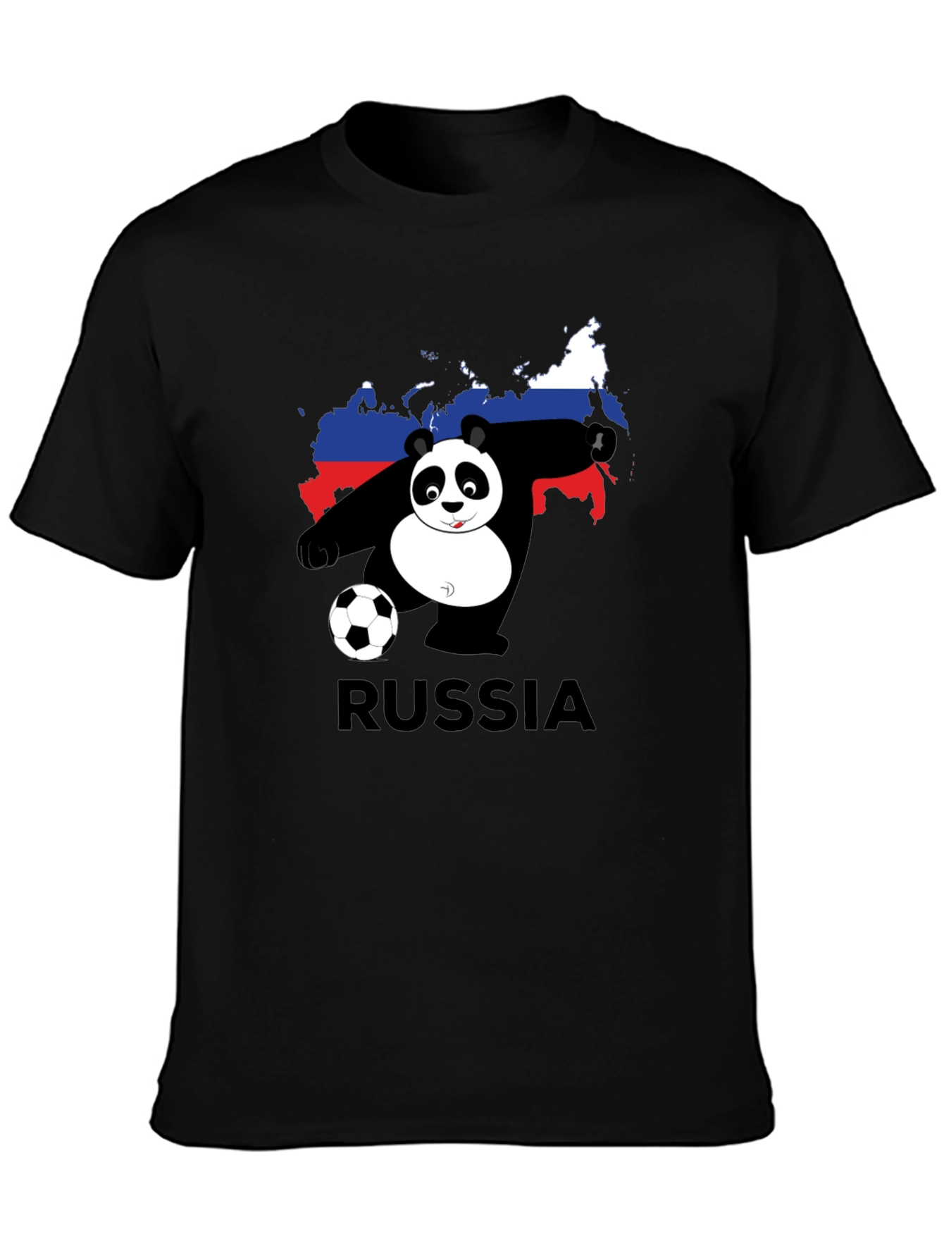Russia Panda Soccer T-Shirt
