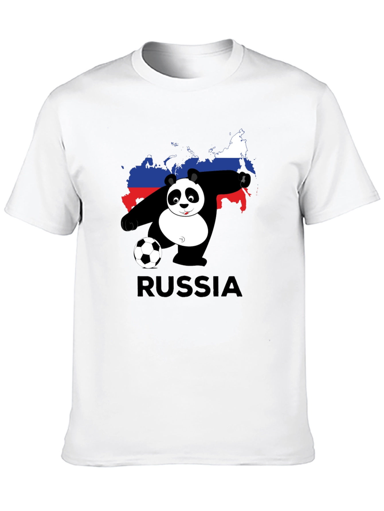 Russia Panda Soccer T-Shirt