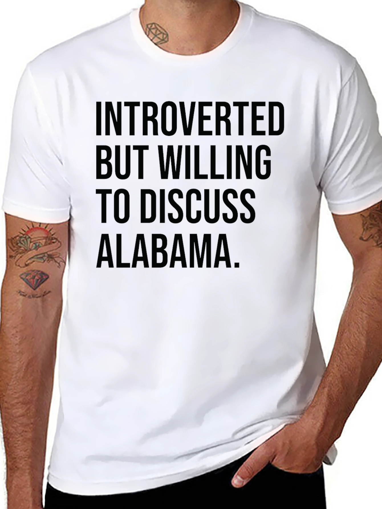Introverted Alabama T-Shirt - Soft Cotton Tee