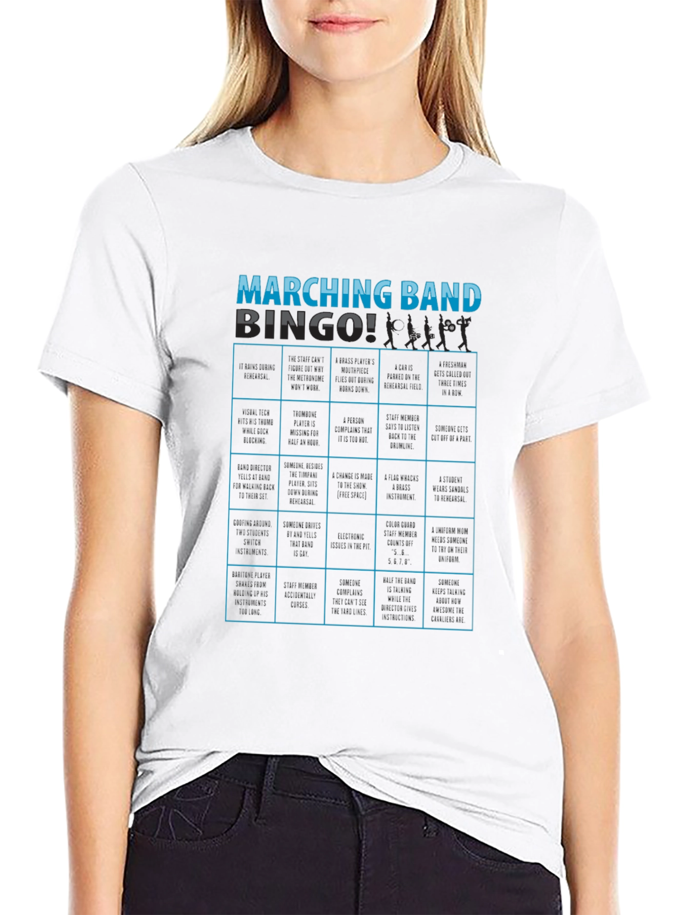 Marching Band Bingo T-Shirt - Unique Design