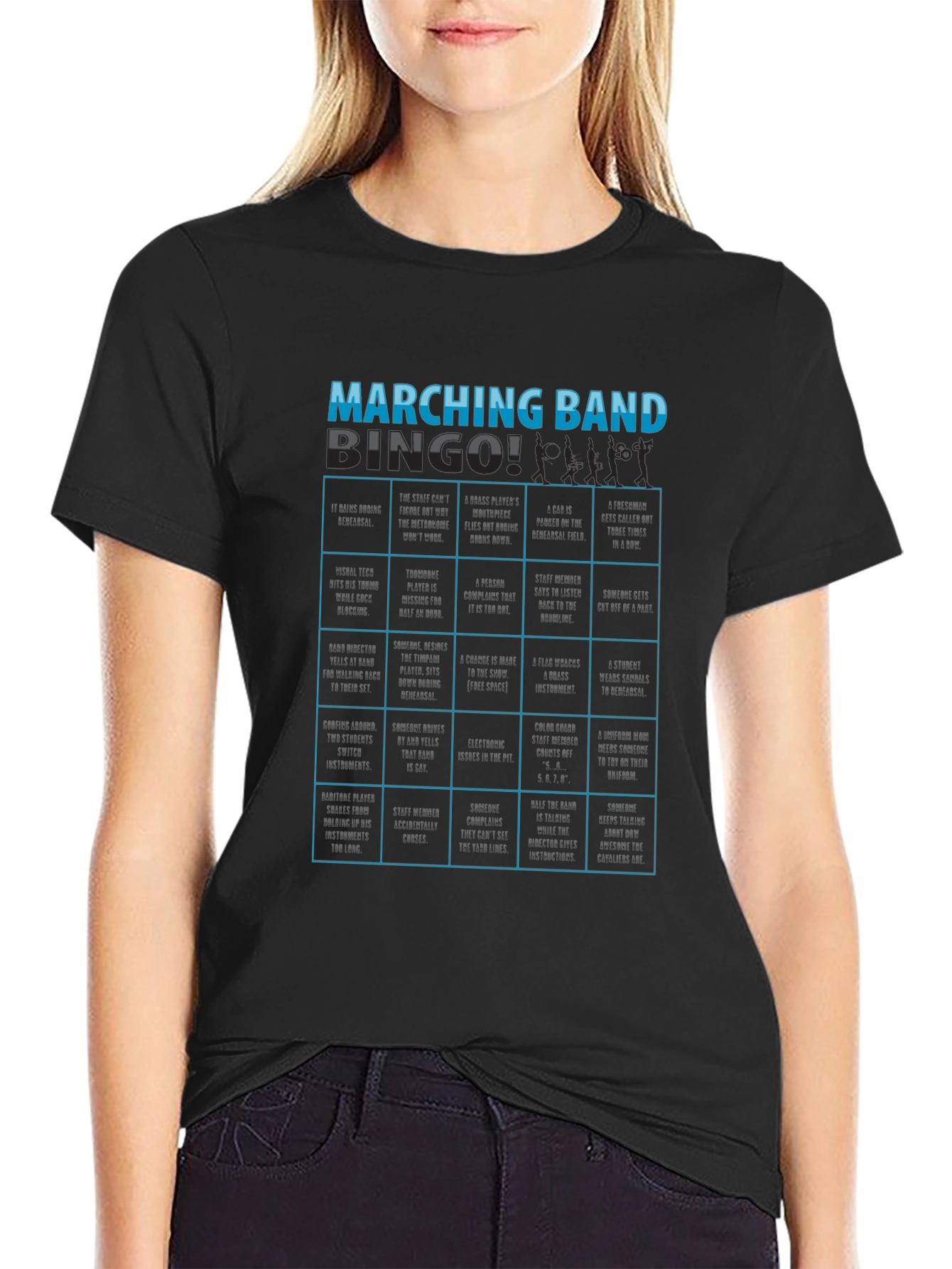 Marching Band Bingo T-Shirt - Unique Design