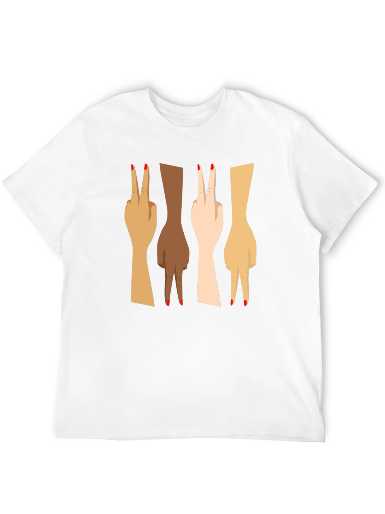 Diversity Peace Sign Graphic Tee