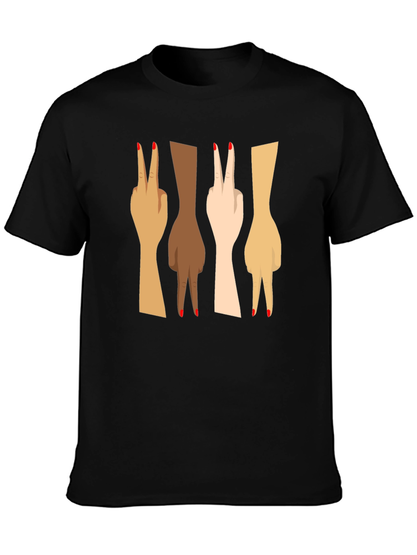 Diversity Peace Sign Graphic Tee