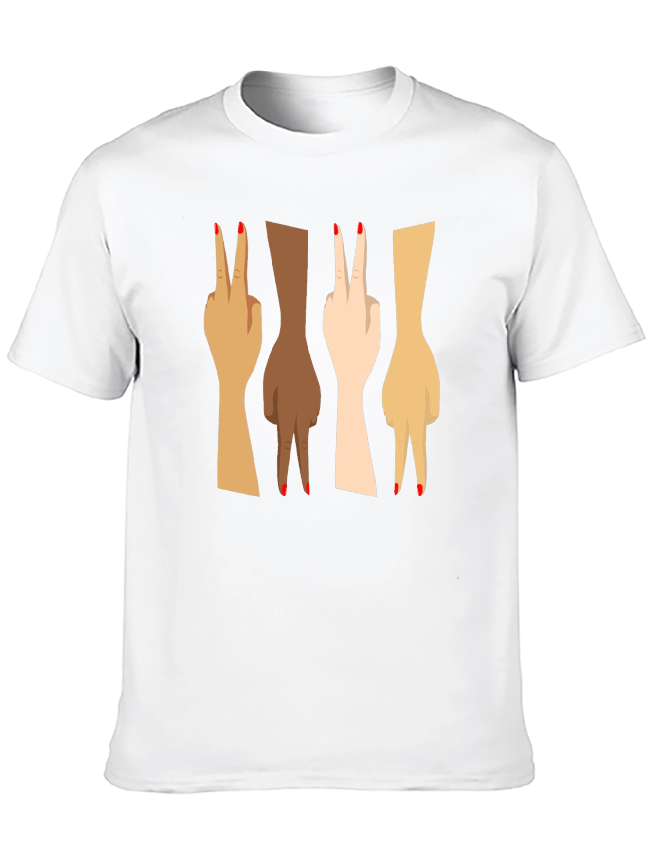 Diversity Peace Sign Graphic Tee