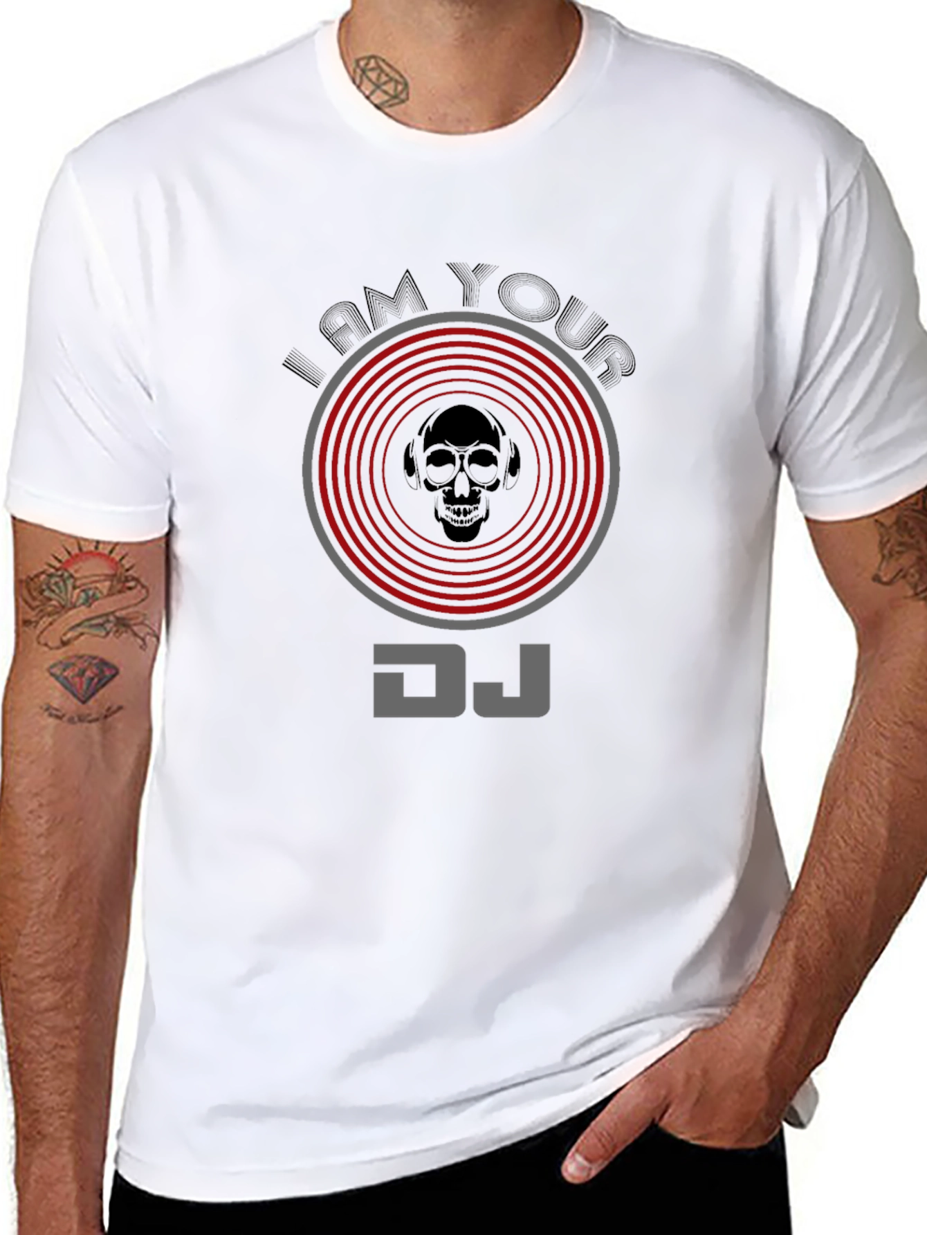 I Am Your DJ Skull Graphic Tee