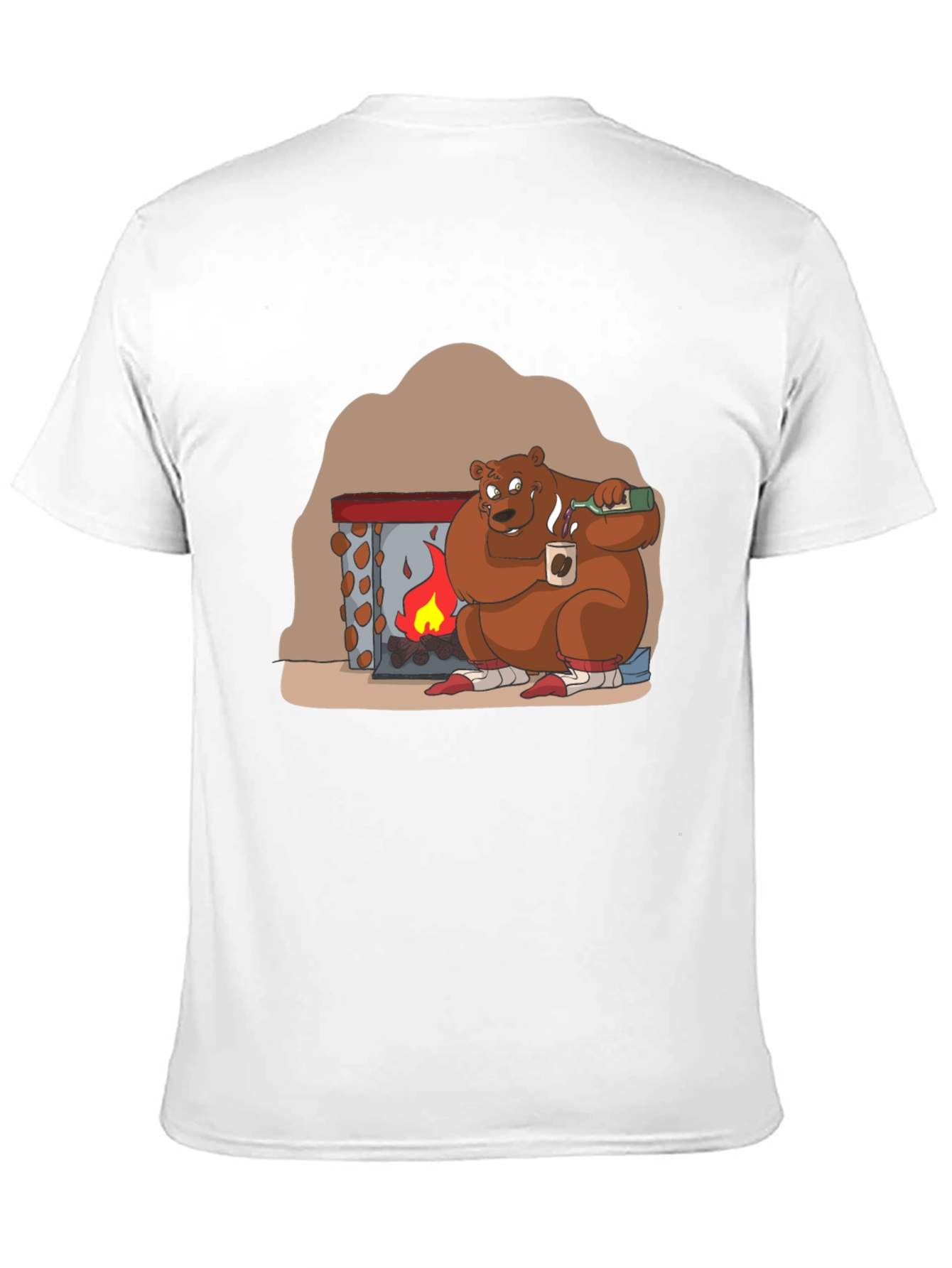 Cozy Bear by Fire T-Shirt